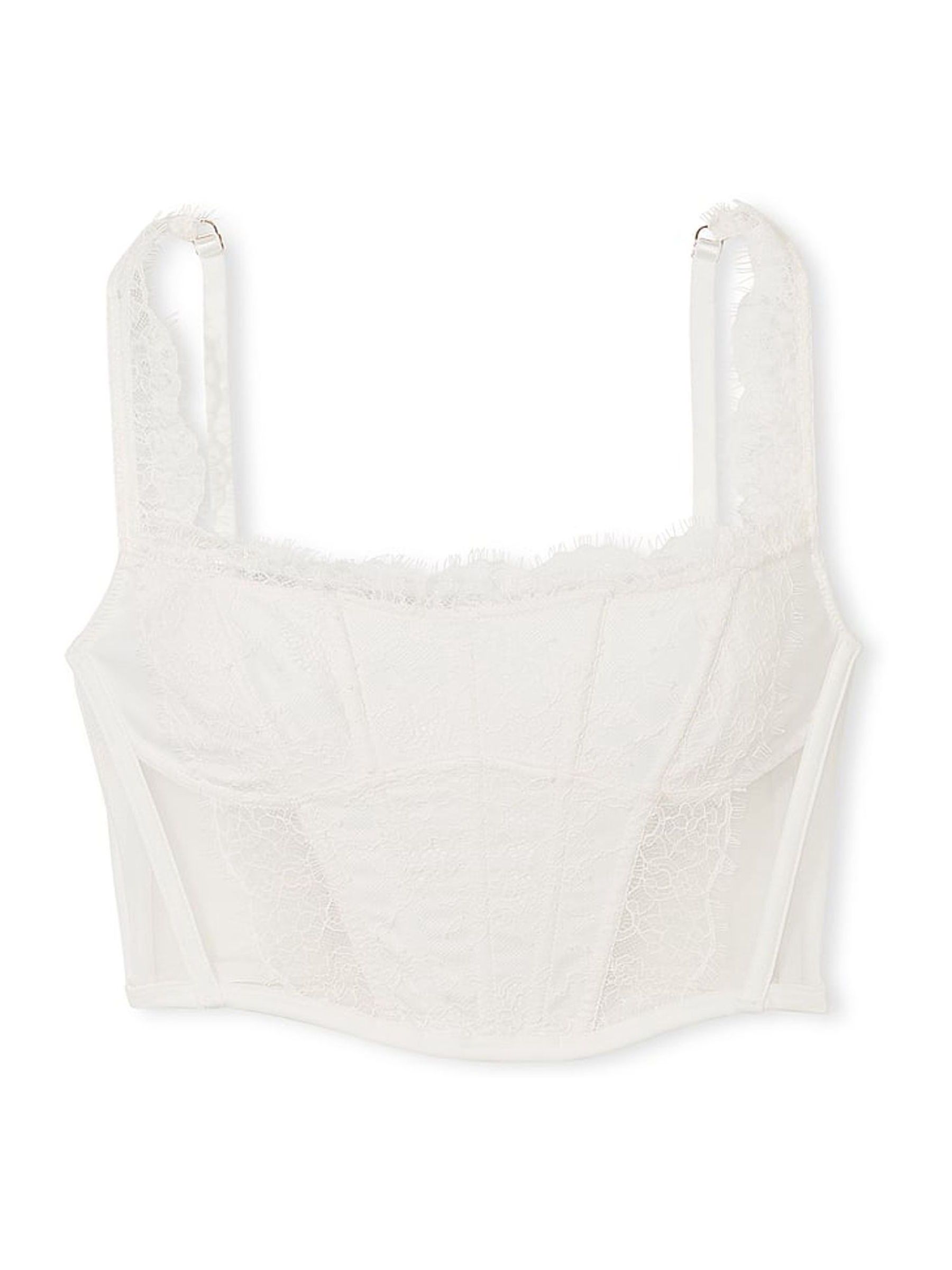 Coconut White Lace Corset Corset Top - Image 4 of 4