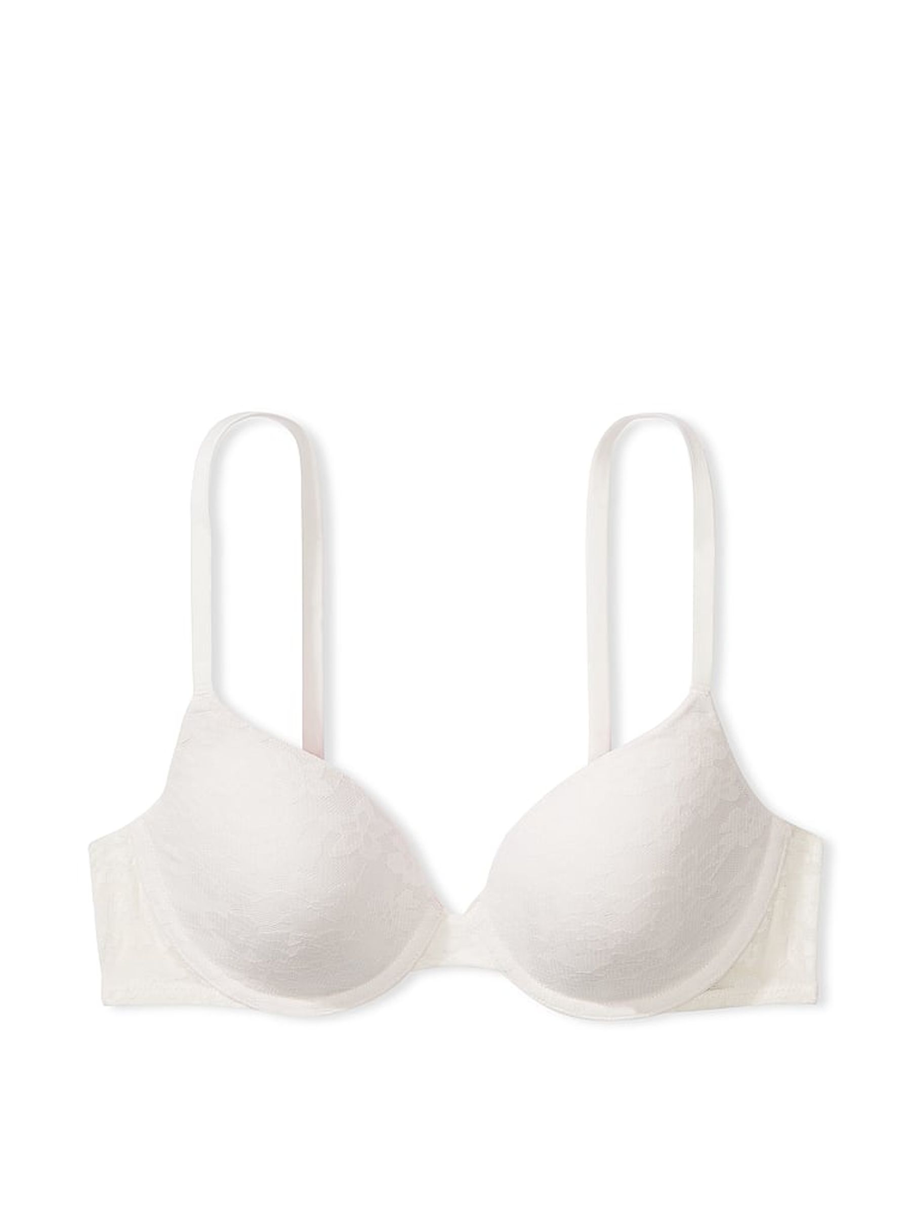 White Floral Lace Lightly Lined Bra - Image 1 of 1