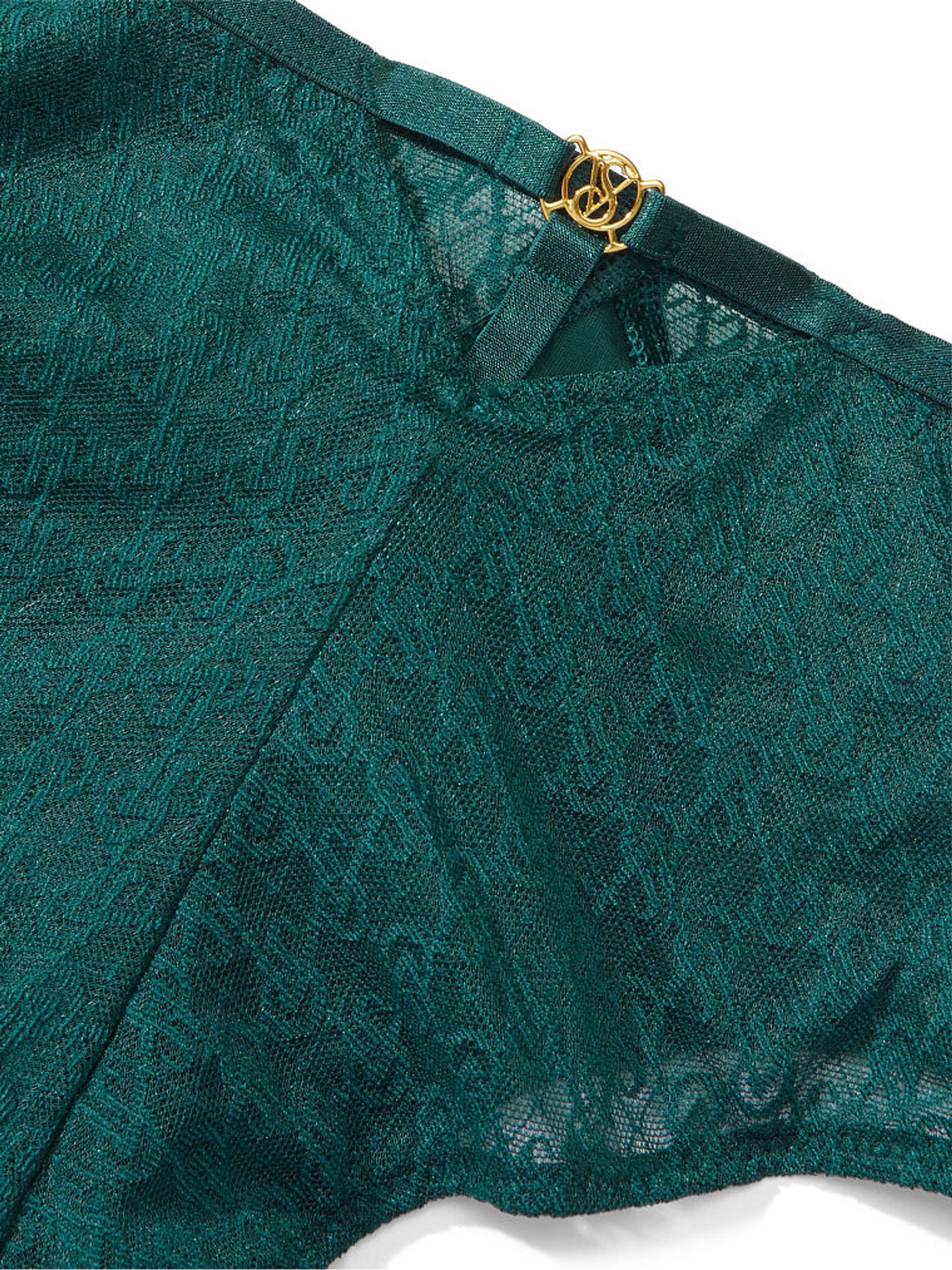 Black Ivy Green Lace Cheeky Icon Knickers - Image 4 of 4