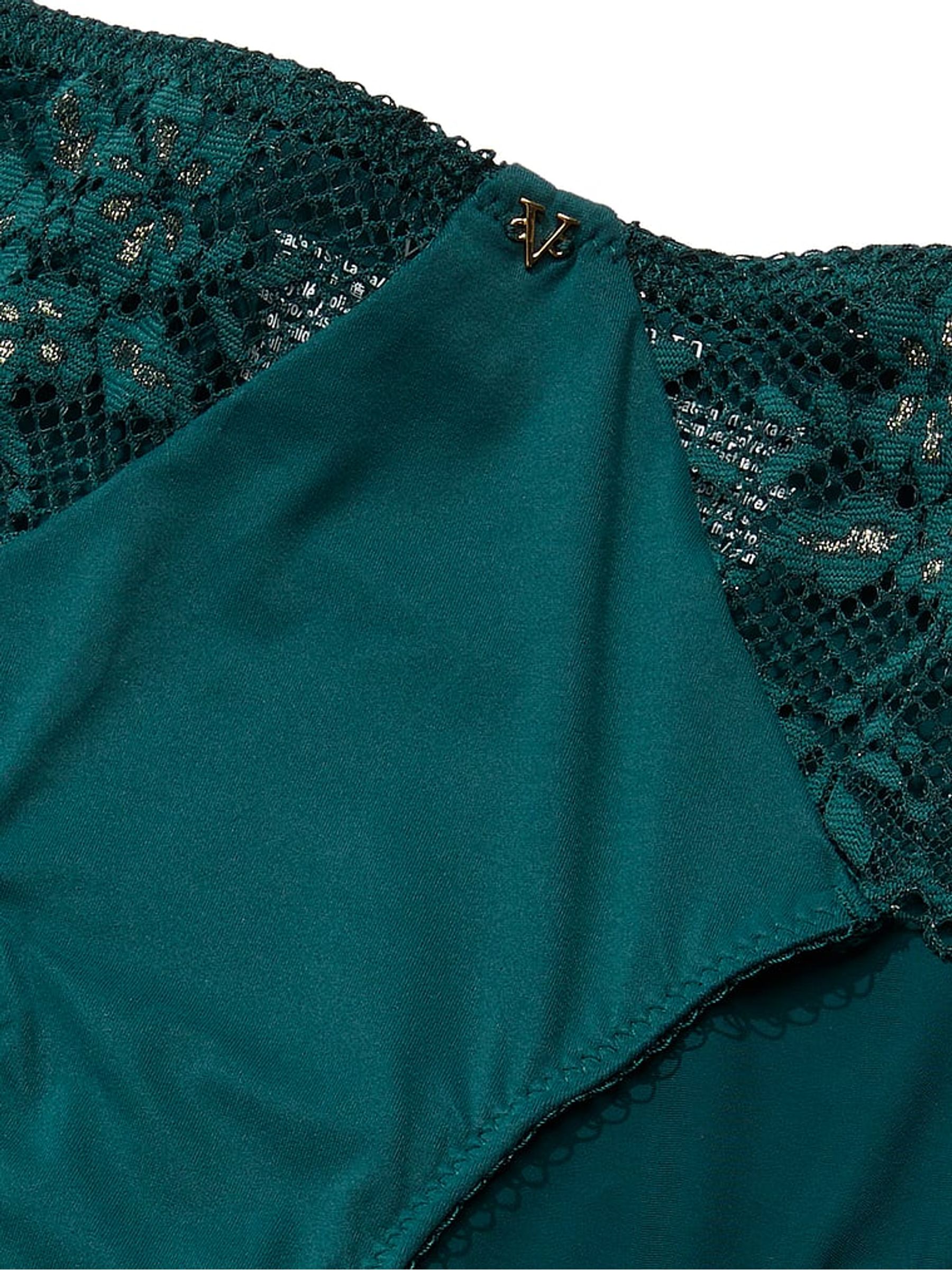 Black Ivy Green Lace Hipster Knickers - Image 4 of 4