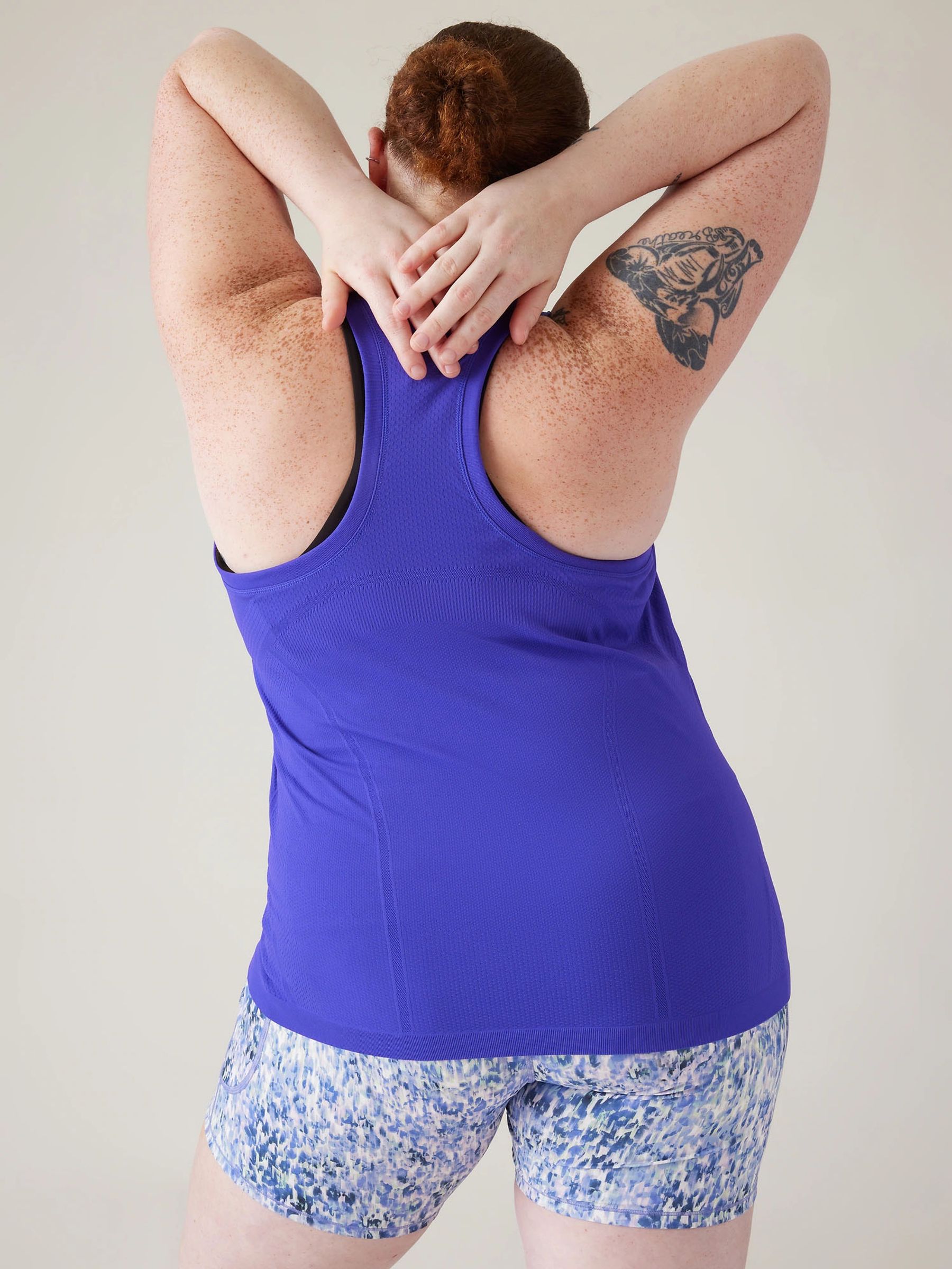 Athleta Blue Momentum Seamless Tank Top - Image 2 of 6