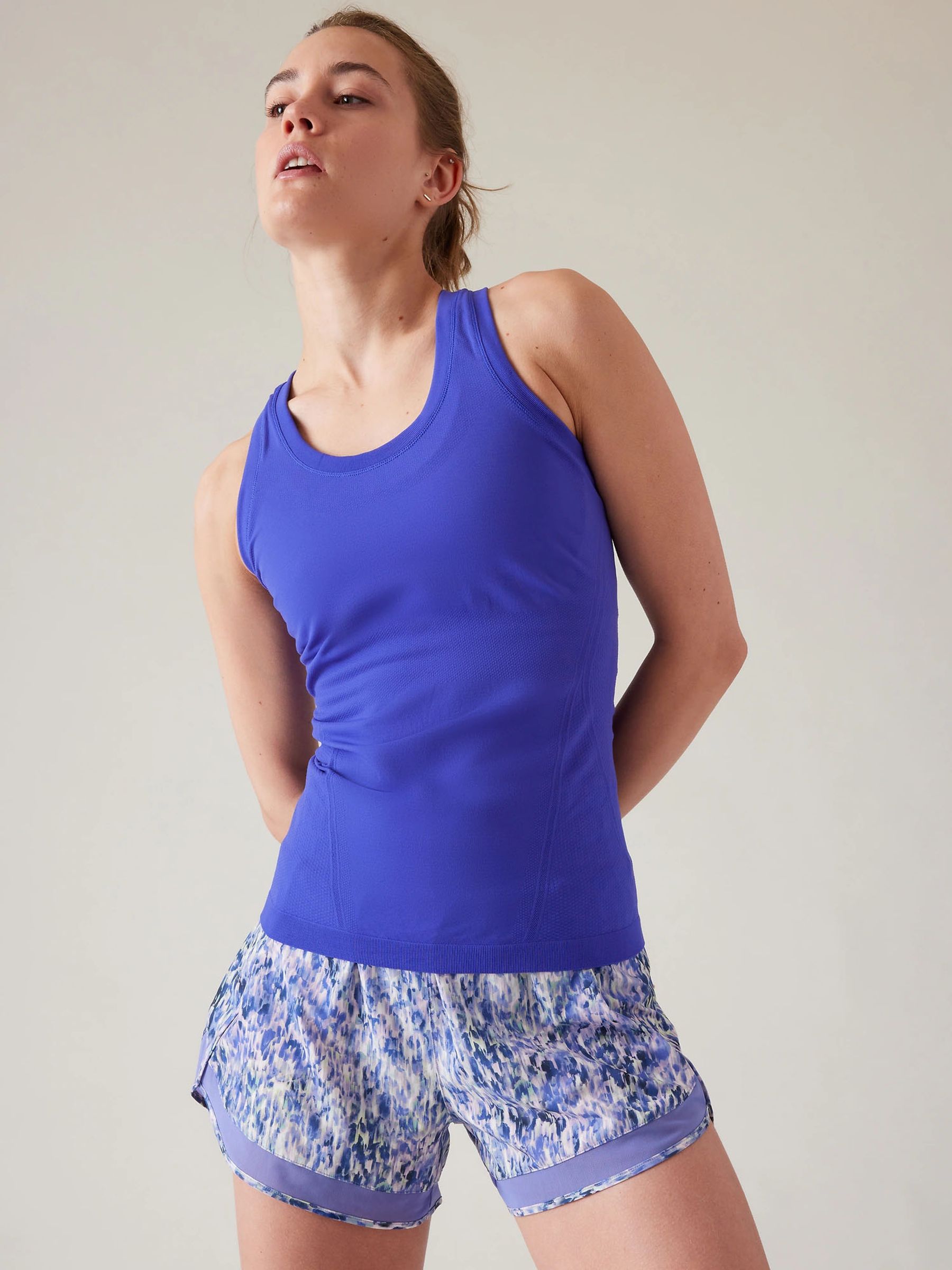 Athleta Blue Momentum Seamless Tank Top - Image 3 of 6