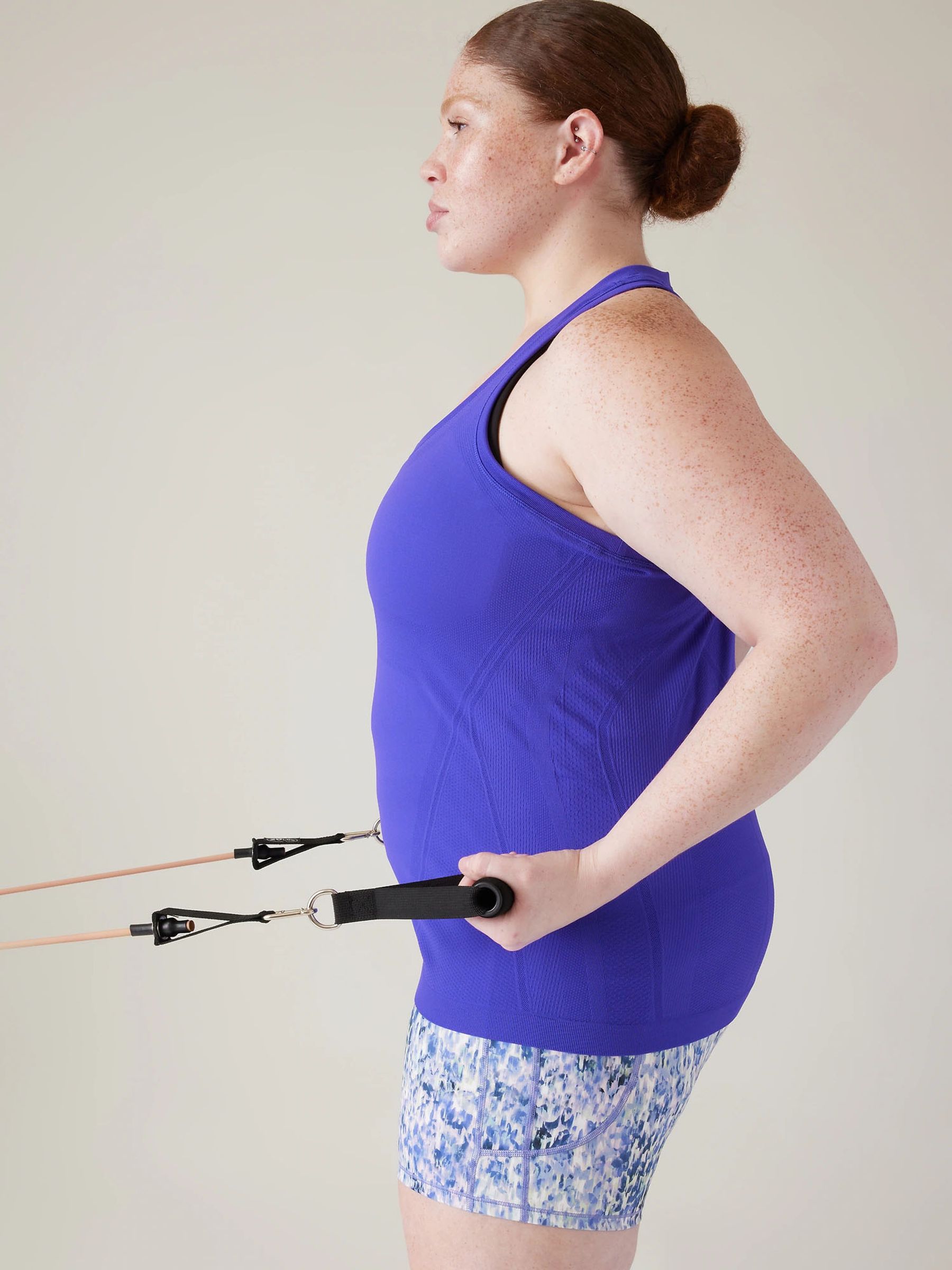 Athleta Blue Momentum Seamless Tank Top - Image 5 of 6