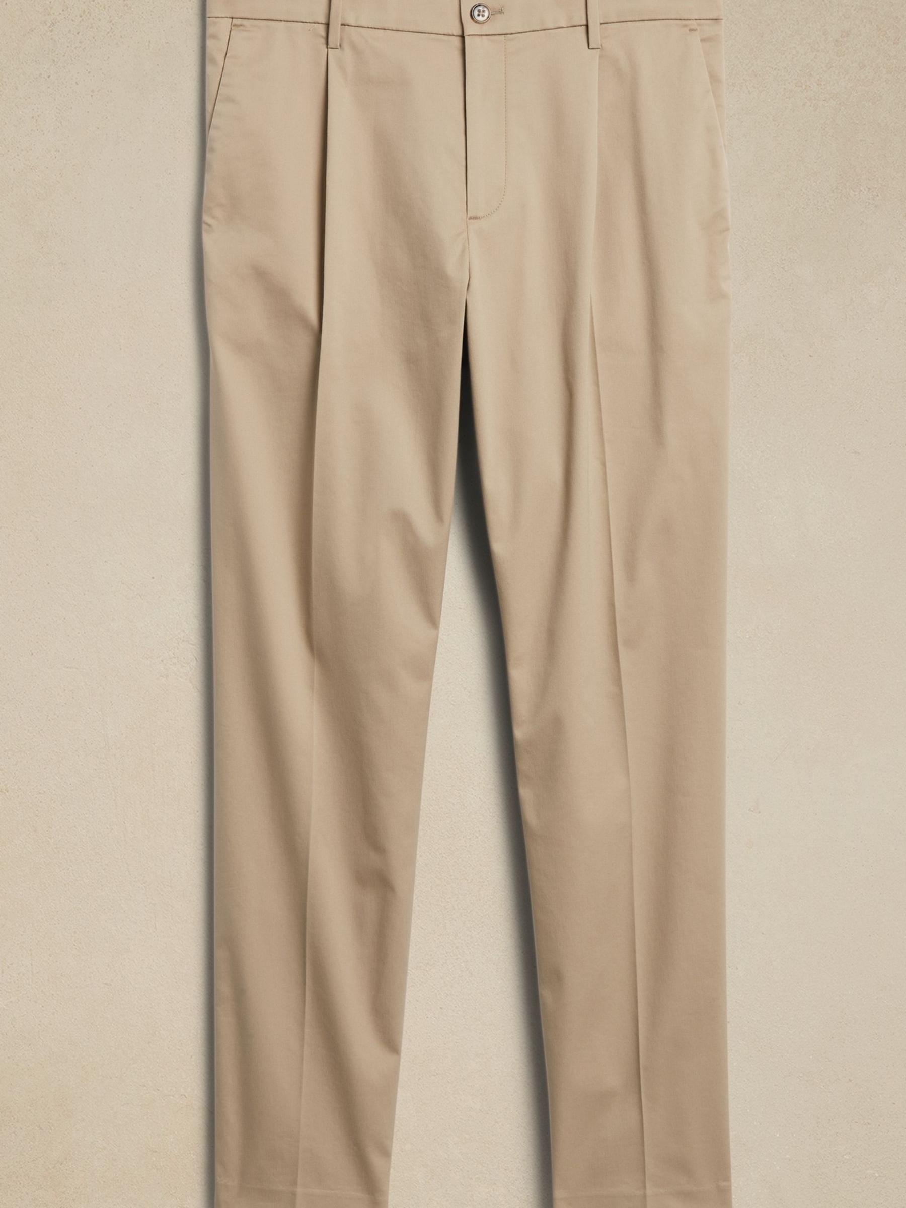 Banana Republic Beige Pleated Core Temp Pant - Image 3 of 3