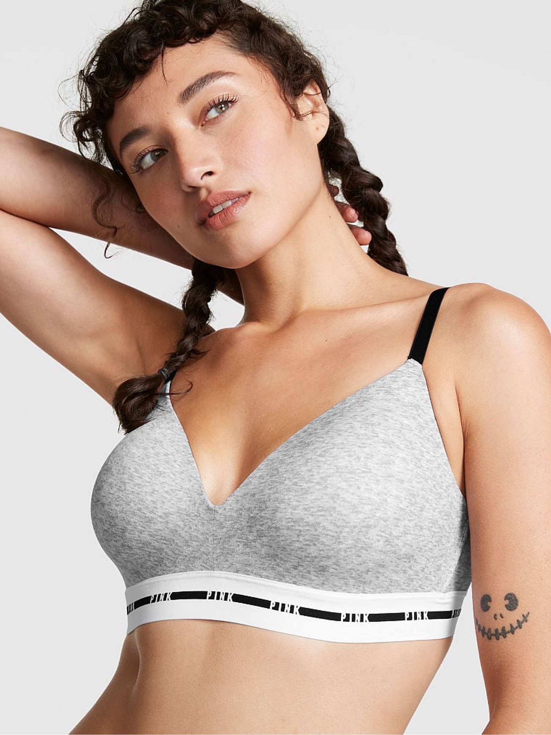 Heather Grey Non Wired Lightly Lined Smooth T-Shirt Bra - Image 1 of 3