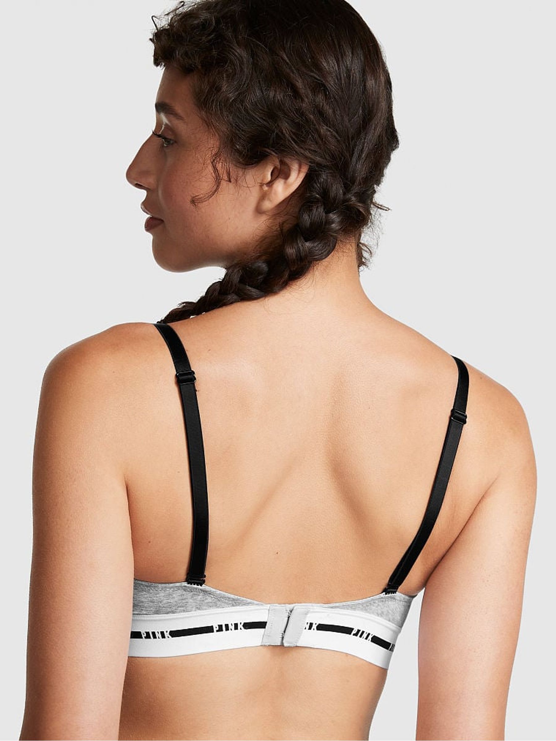 Heather Grey Non Wired Lightly Lined Smooth T-Shirt Bra - Image 2 of 3