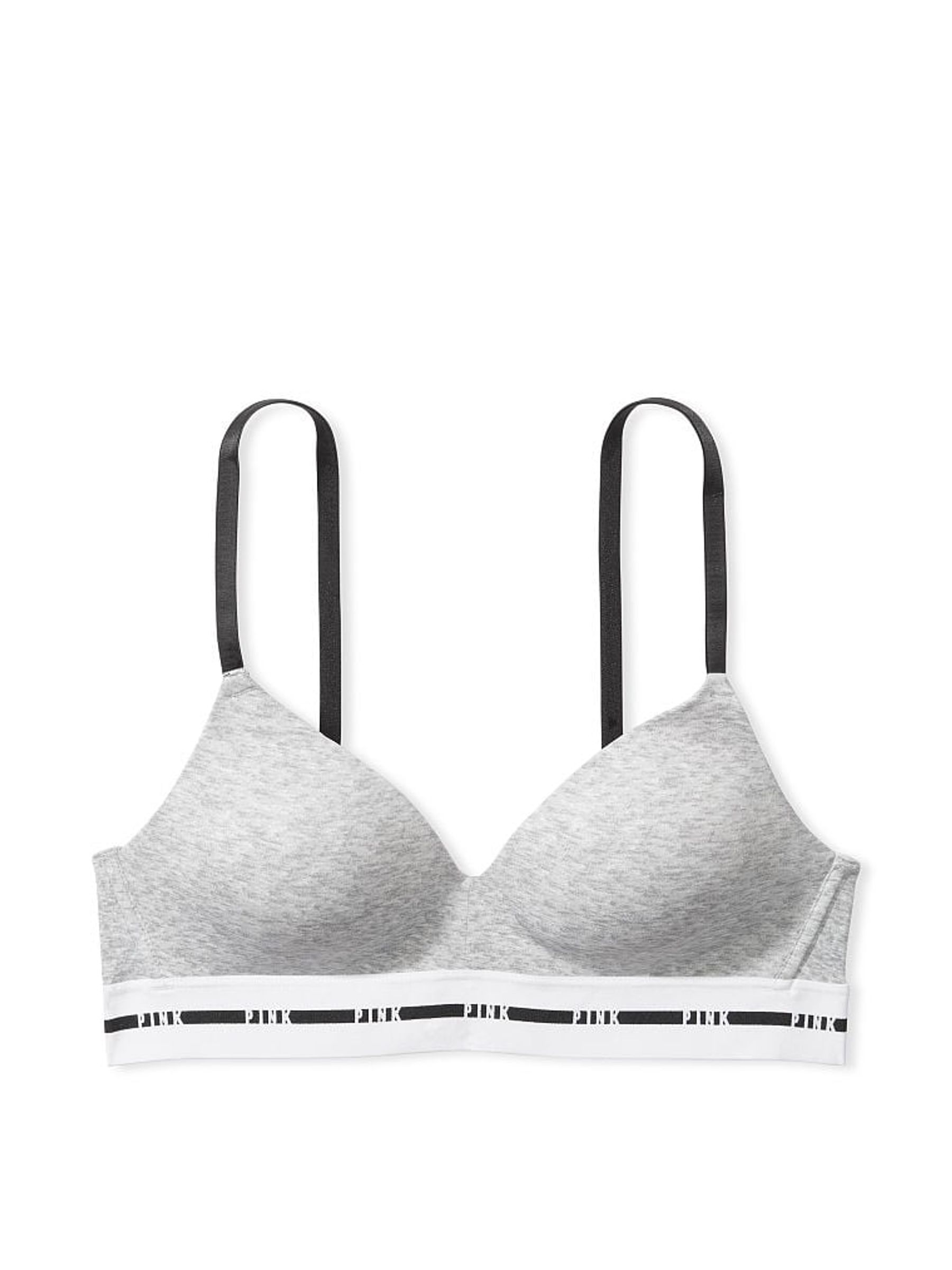 Heather Grey Non Wired Lightly Lined Smooth T-Shirt Bra - Image 3 of 3