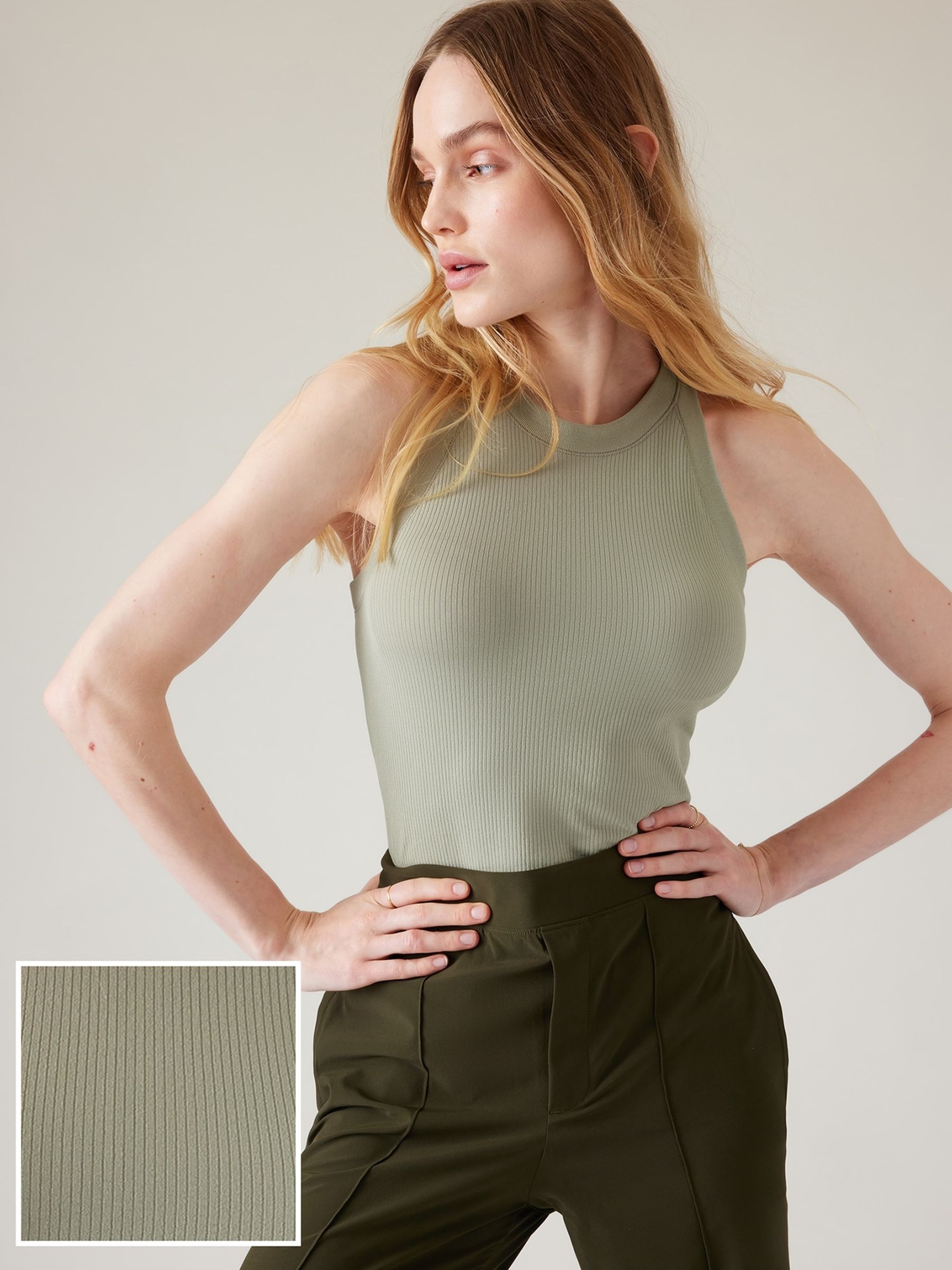 Athleta Green Renew Seamless Racerback Tank - Image 1 of 3