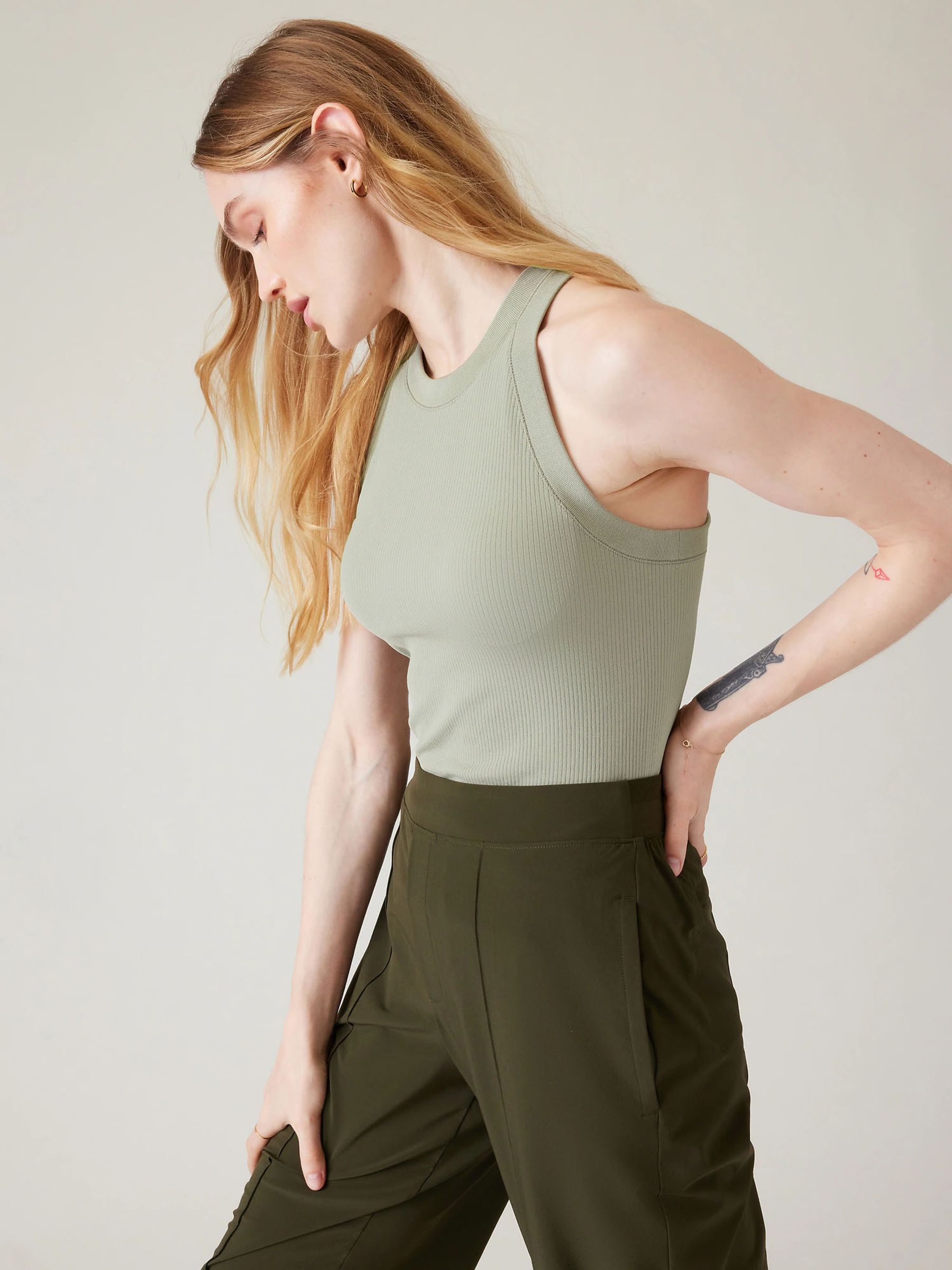 Athleta Green Renew Seamless Racerback Tank - Image 3 of 3