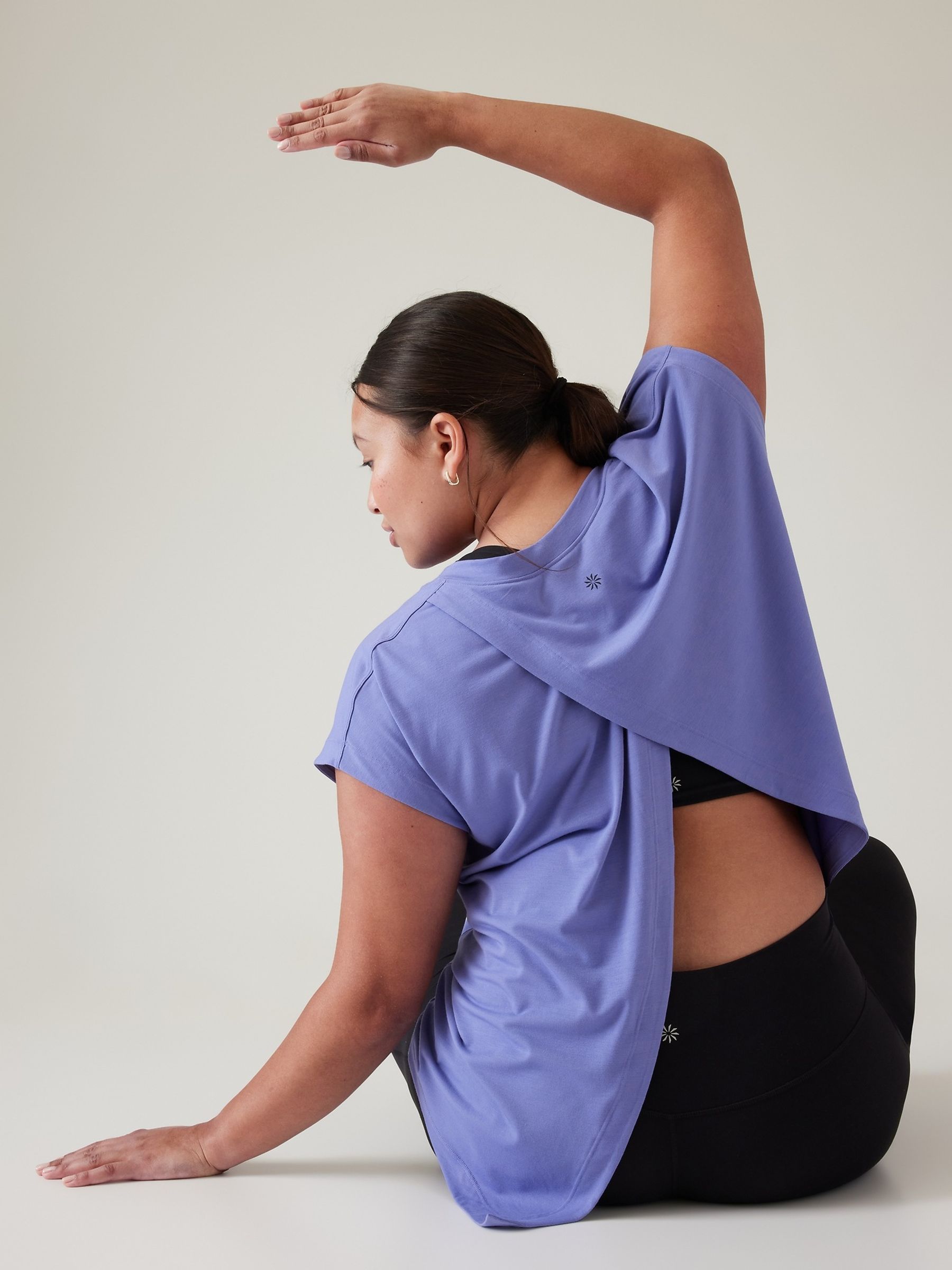 Athleta Purple Explore T-Shirt - Image 5 of 6