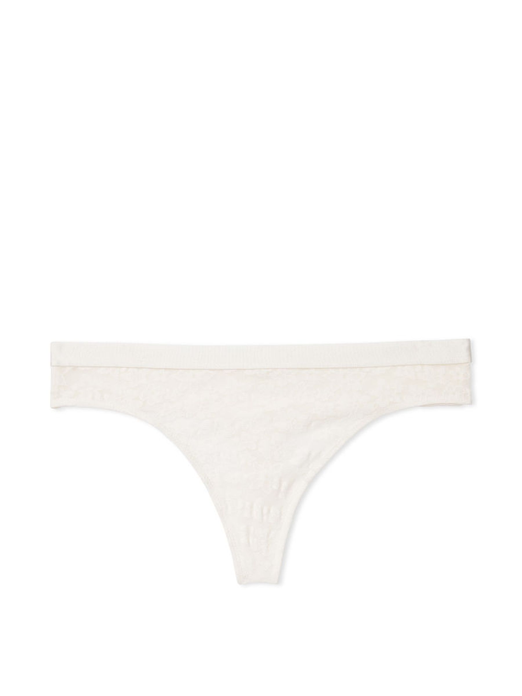 Coconut White Tossed Floral Lace Thong Knicker - Image 1 of 1