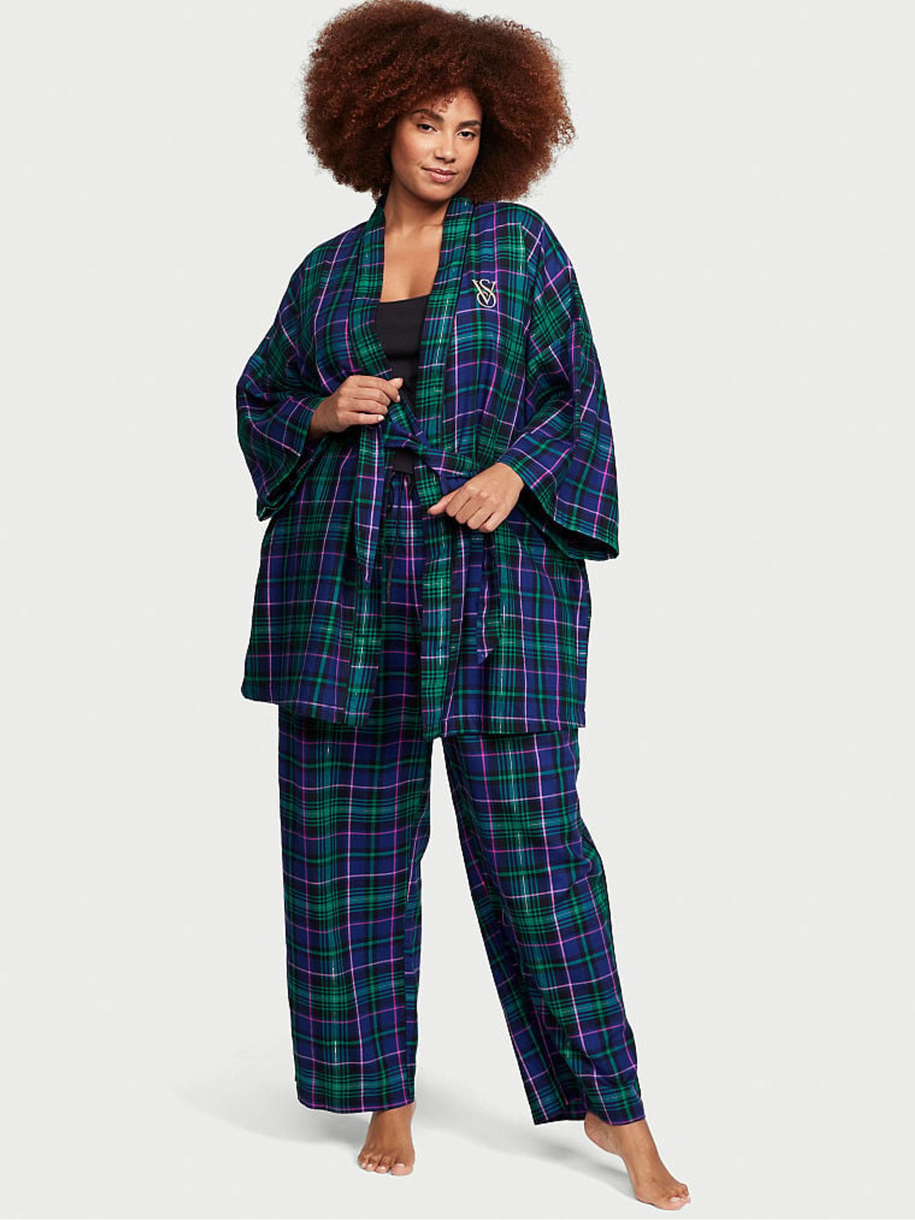 Deep Blue Heritage Tartan Pyjama Set - Image 1 of 3