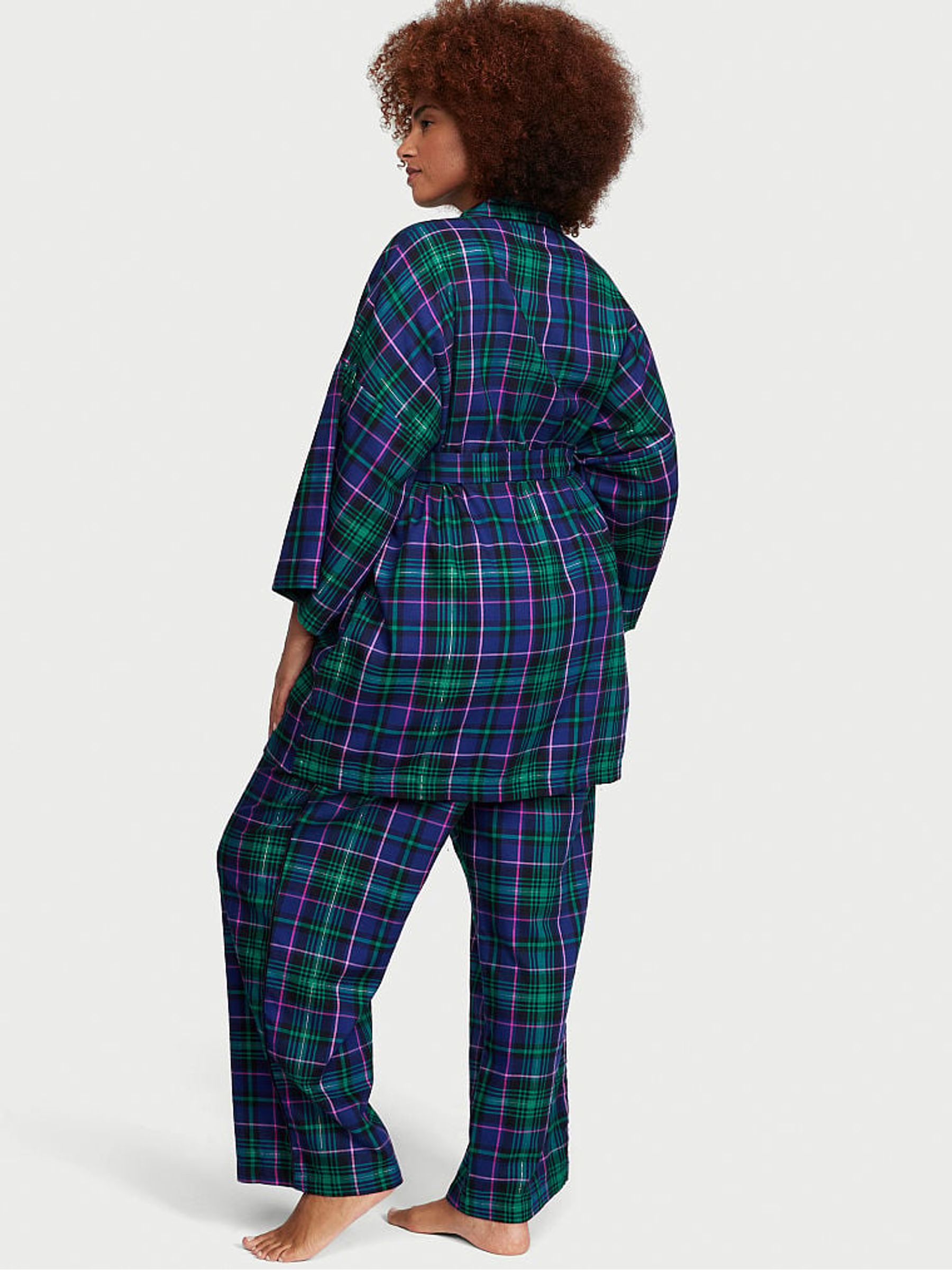 Deep Blue Heritage Tartan Pyjama Set - Image 2 of 3