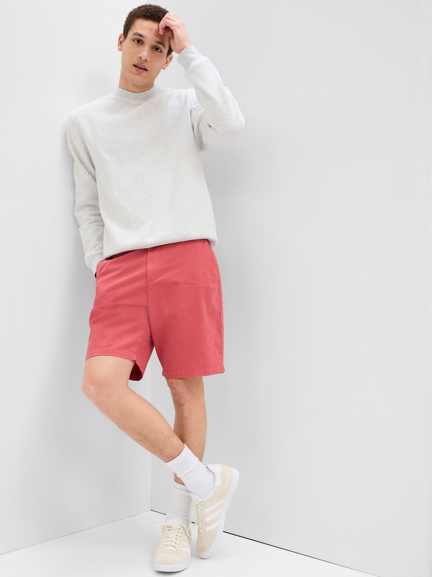 Red 10" Vintage Chino Shorts - Image 1 of 1