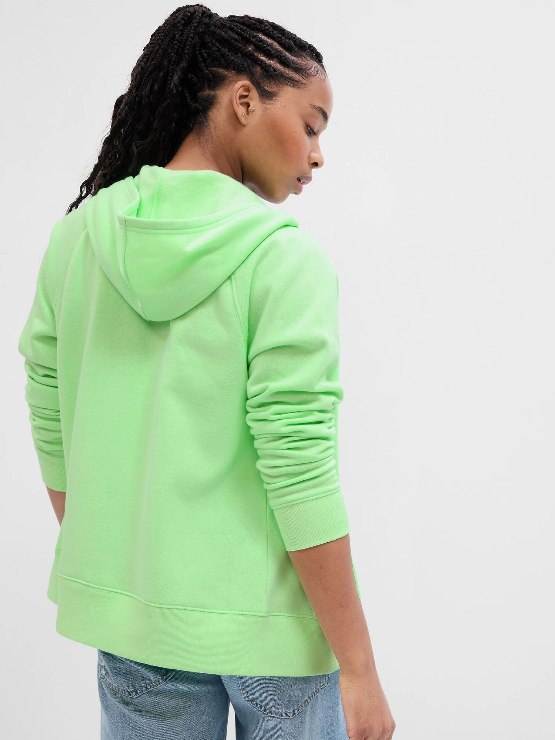 Green Logo Zip Up Hoodie - Image 2 of 2