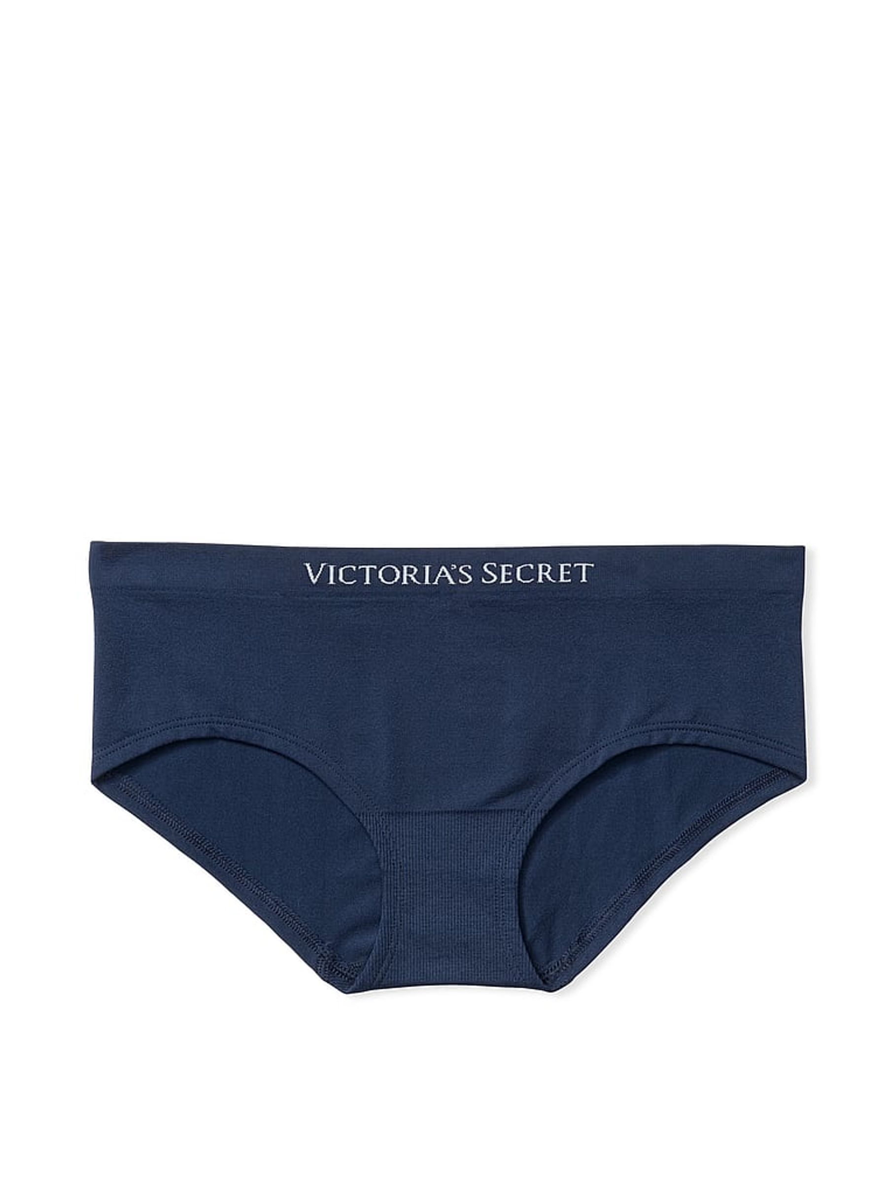 Noir Navy Blue Smooth Hipster Knickers - Image 3 of 3