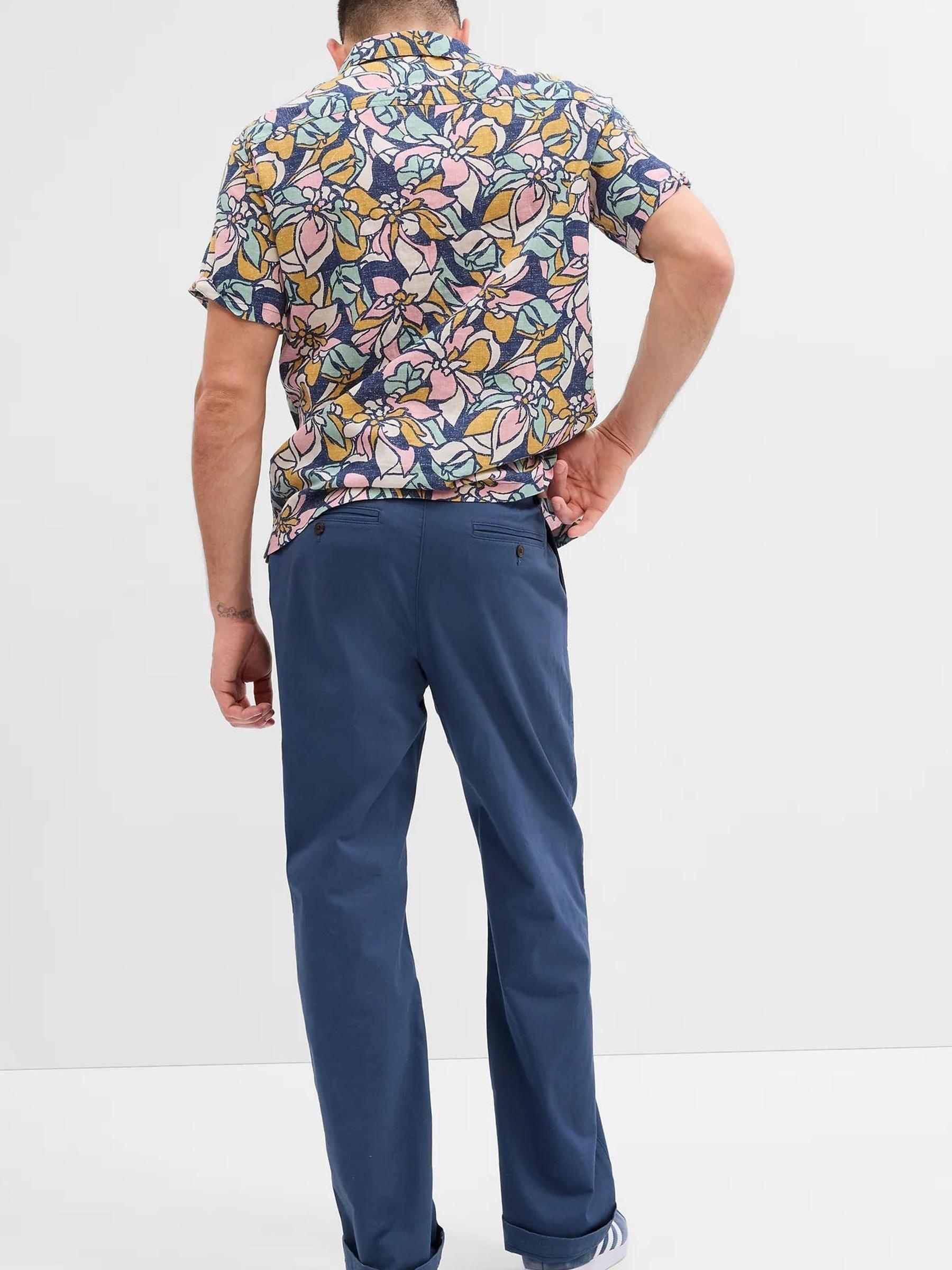 Blue Essential Chino Trousers Loose Taper Fit - Image 2 of 2