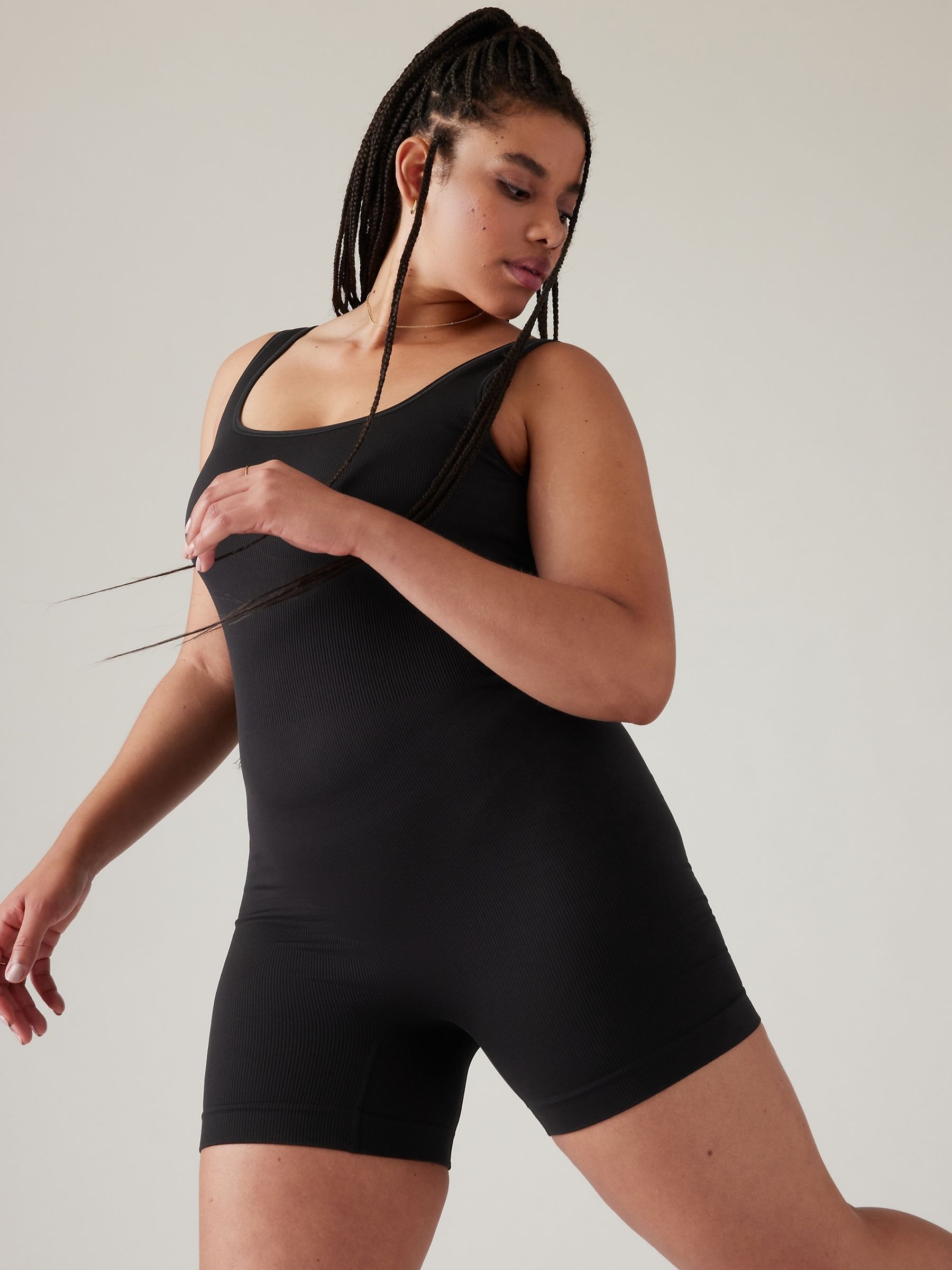 Athleta Black Aurora Bodysuit Shortie - Image 3 of 3