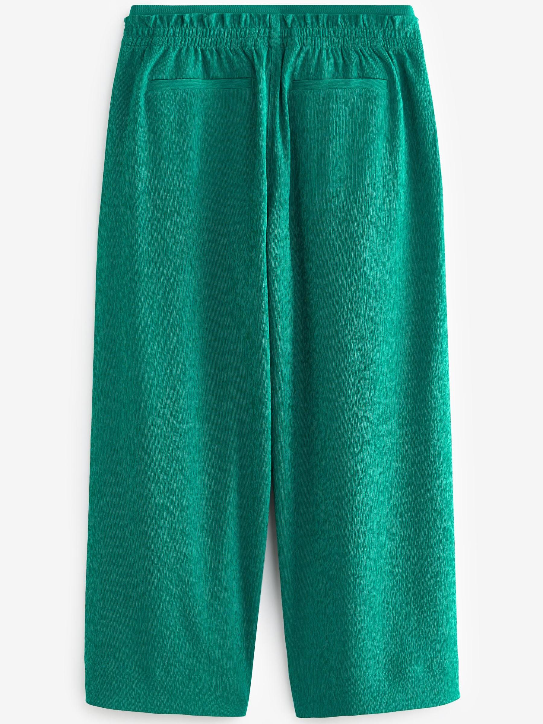 Athleta Green Echo Wide Leg Cropped Trousers - Image 2 of 3