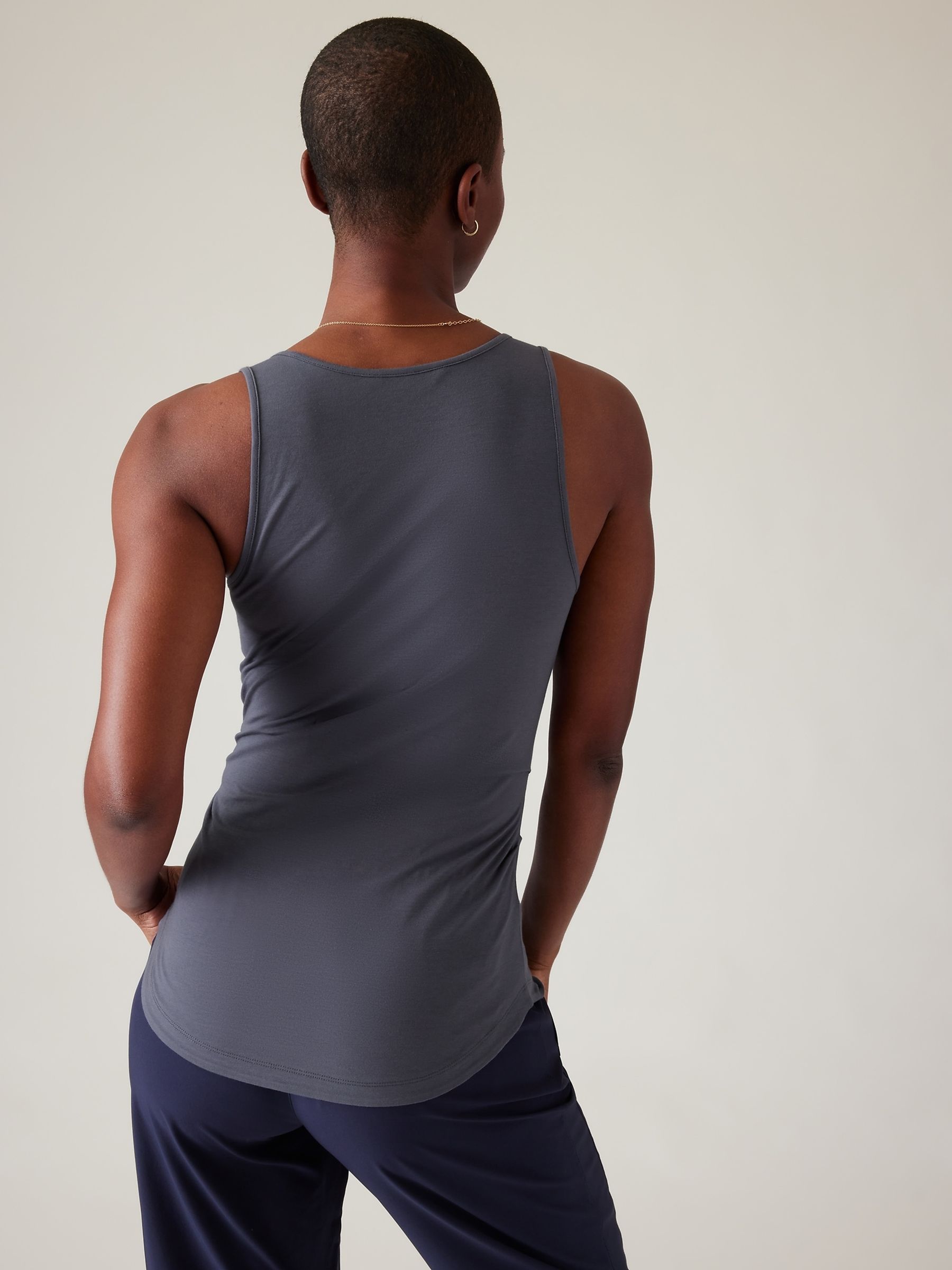 Athleta Blue Outbound Scoop Neck Tank Vest - Image 2 of 2