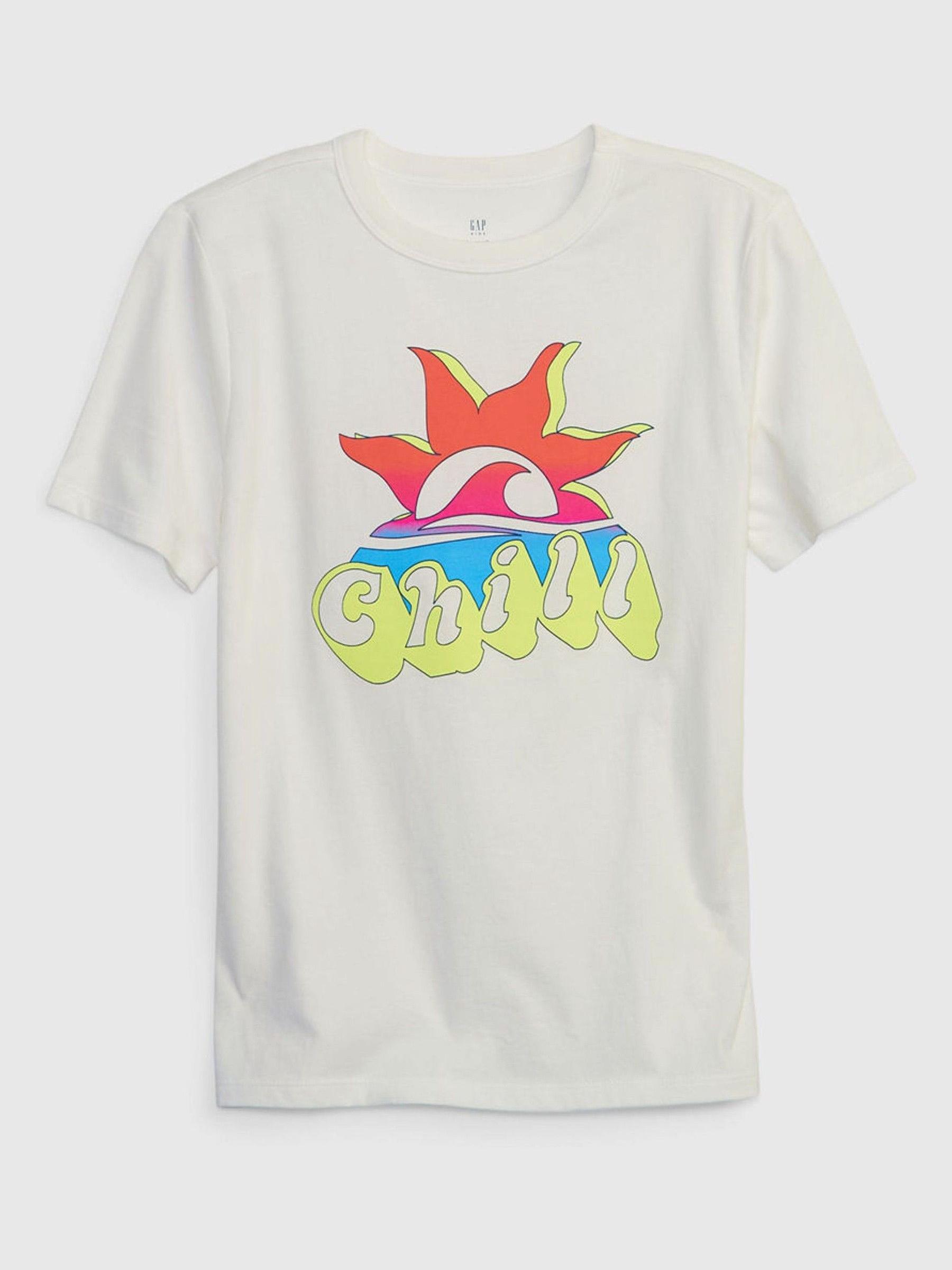 White Organic Cotton Graphic T-Shirt - Image 1 of 1