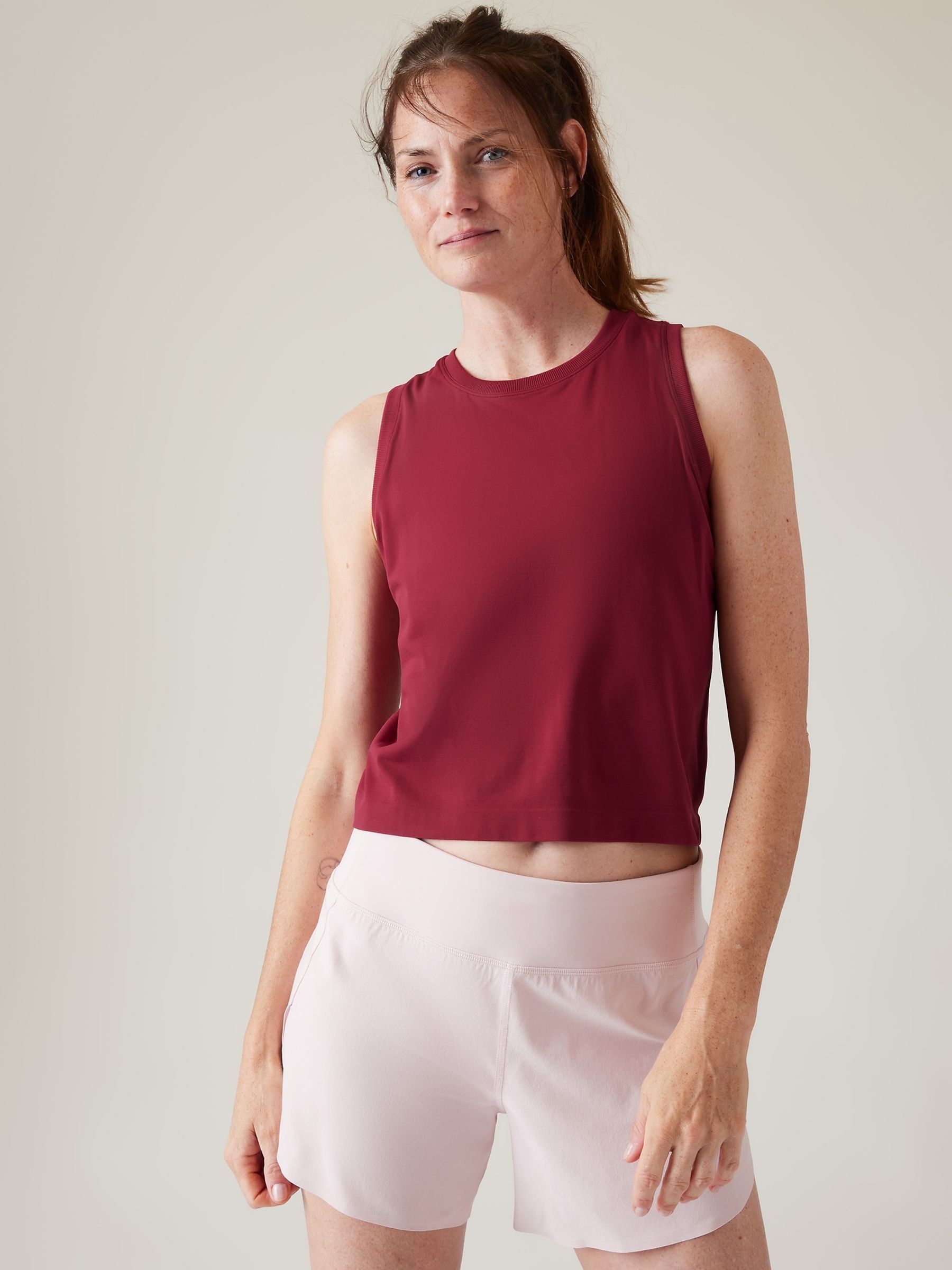 Athleta Red Ether Seamless Tank Vest - Image 1 of 6