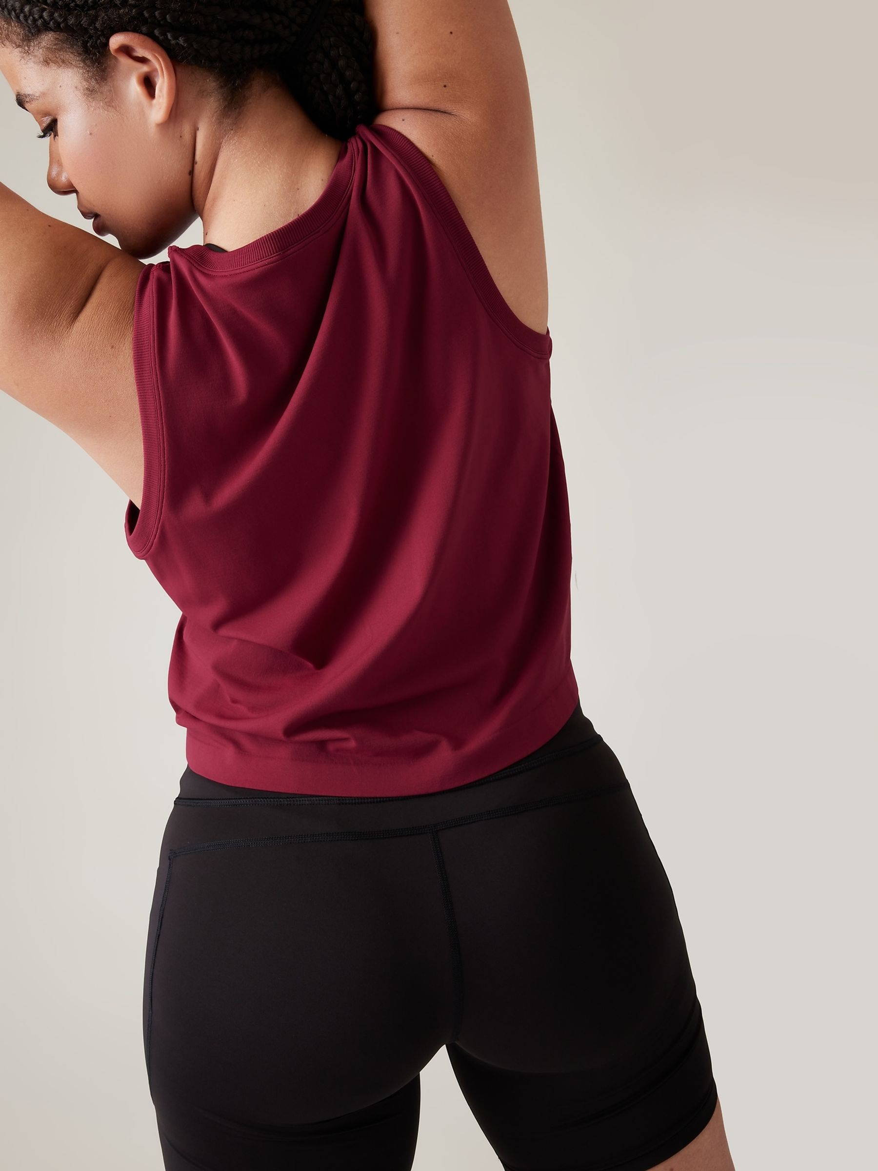 Athleta Red Ether Seamless Tank Vest - Image 5 of 6