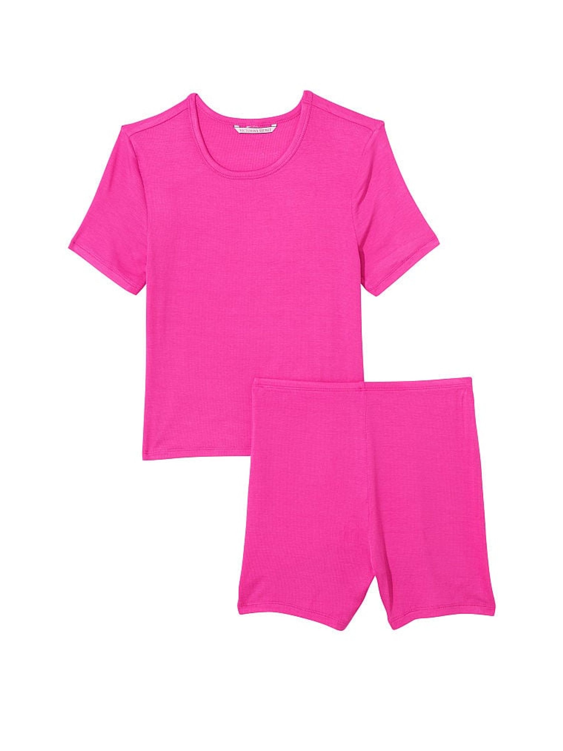 Fucshia Frenzy Pink Modal Short Pyjamas - Image 3 of 3