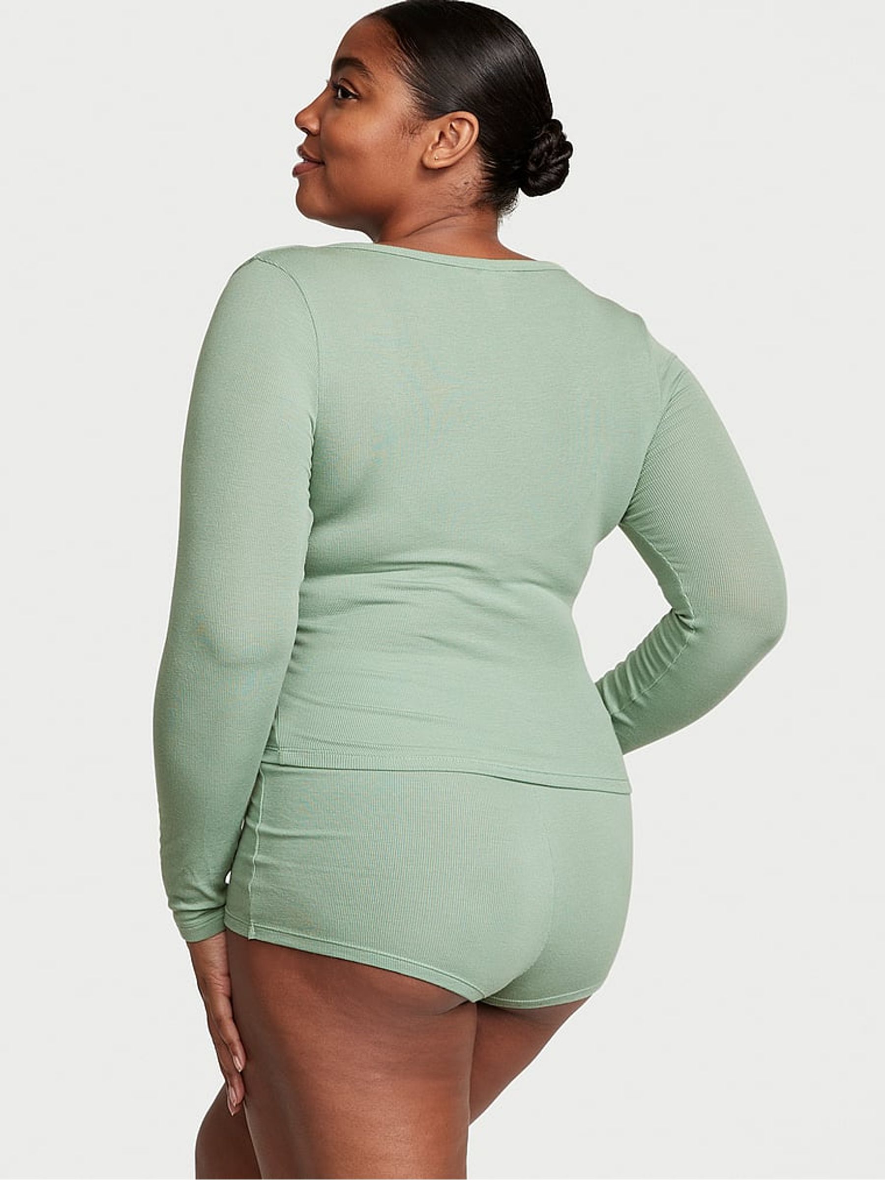 Seasalt Green Modal Short Pyjamas - Image 2 of 3