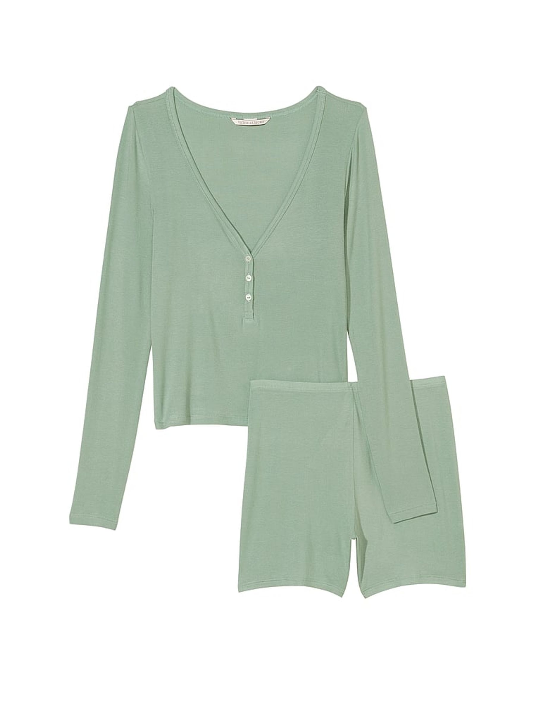 Seasalt Green Modal Short Pyjamas - Image 3 of 3