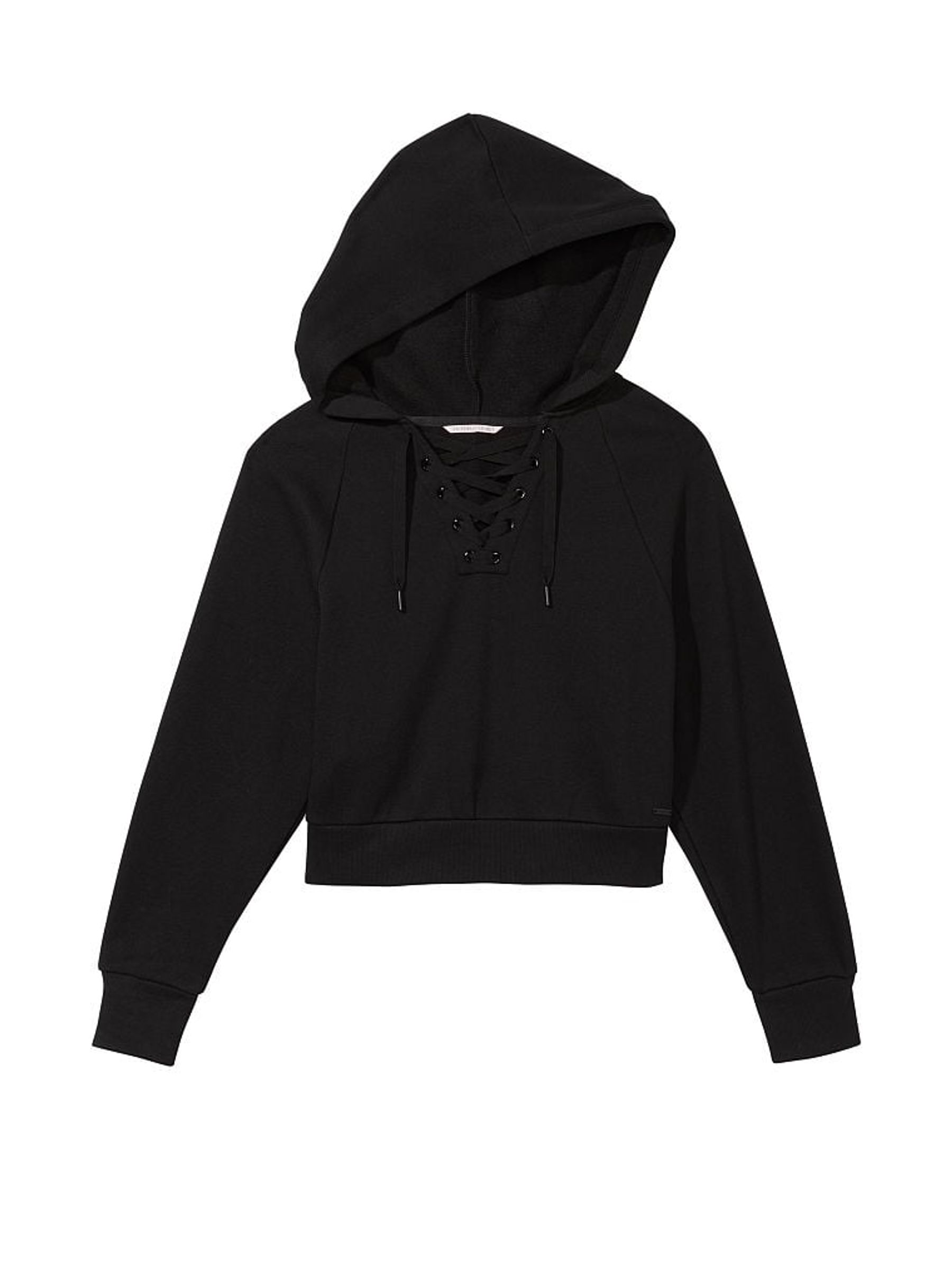 Pure Black Dahlia Lace Up Hoodie - Image 3 of 3