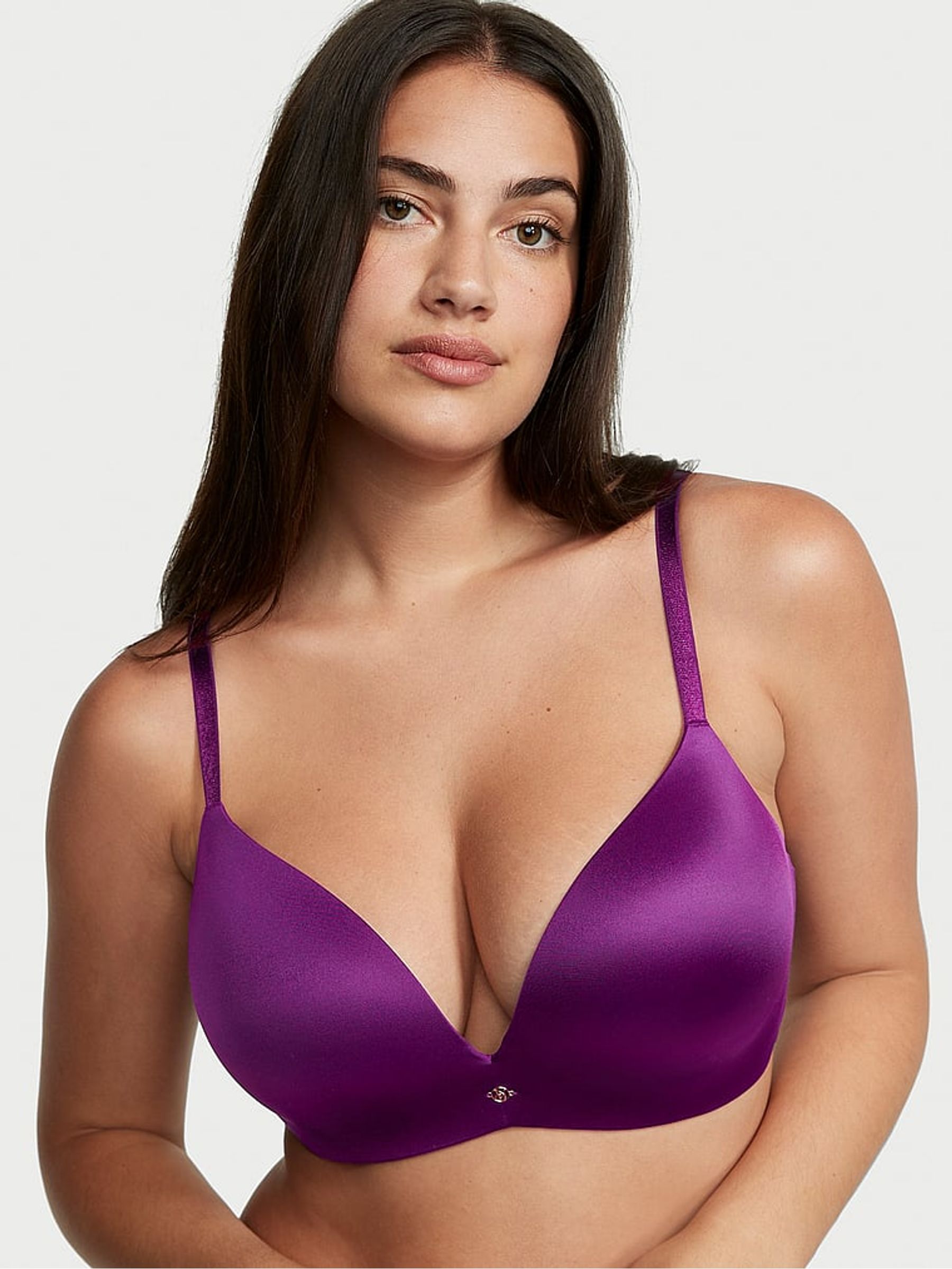 Grape Soda Purple Non Wired Push Up Bra - Image 1 of 3