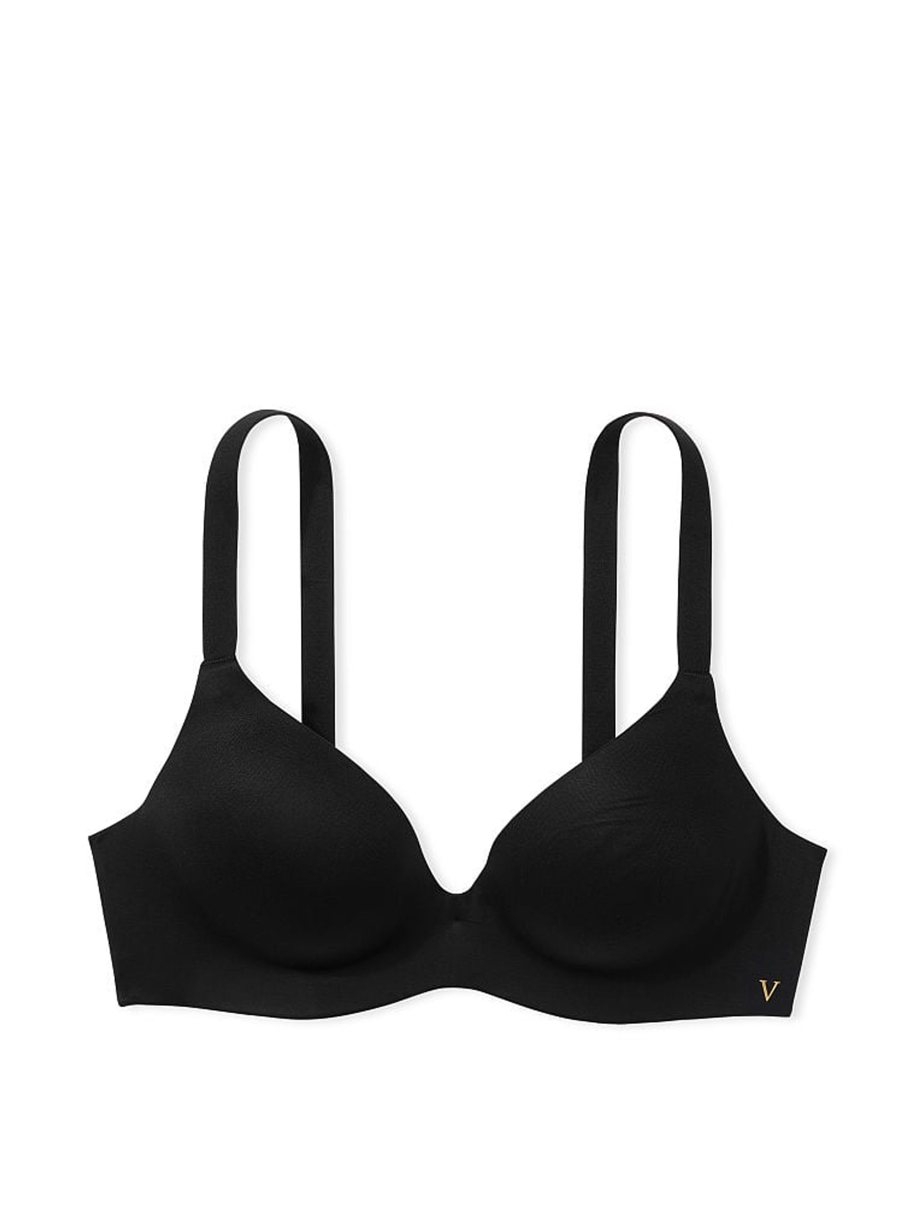 Black Lightly Lined Plunge Non Wired Bra - Image 1 of 1