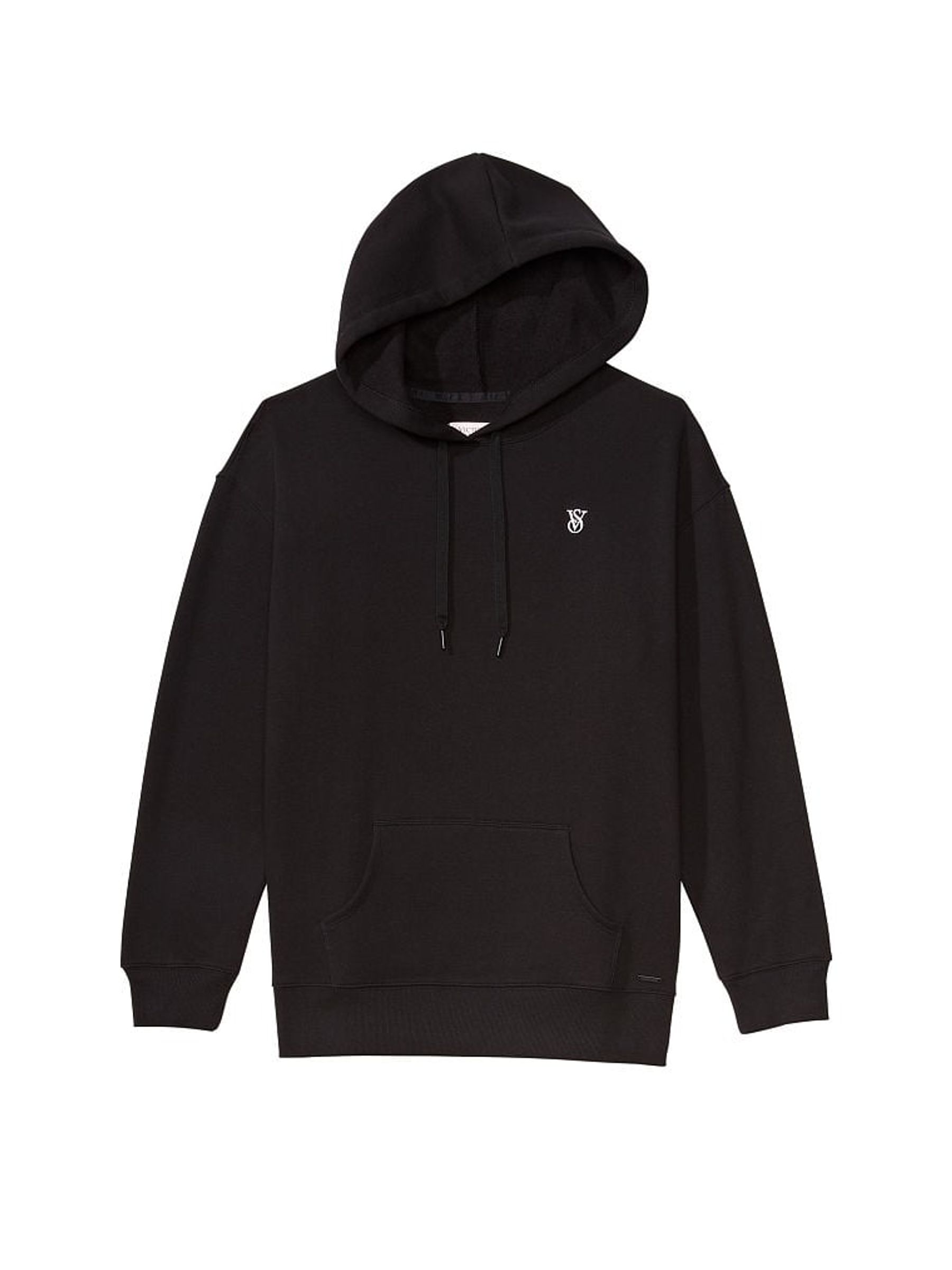 Pure Black Graphic Dahlia Hoodie - Image 4 of 4