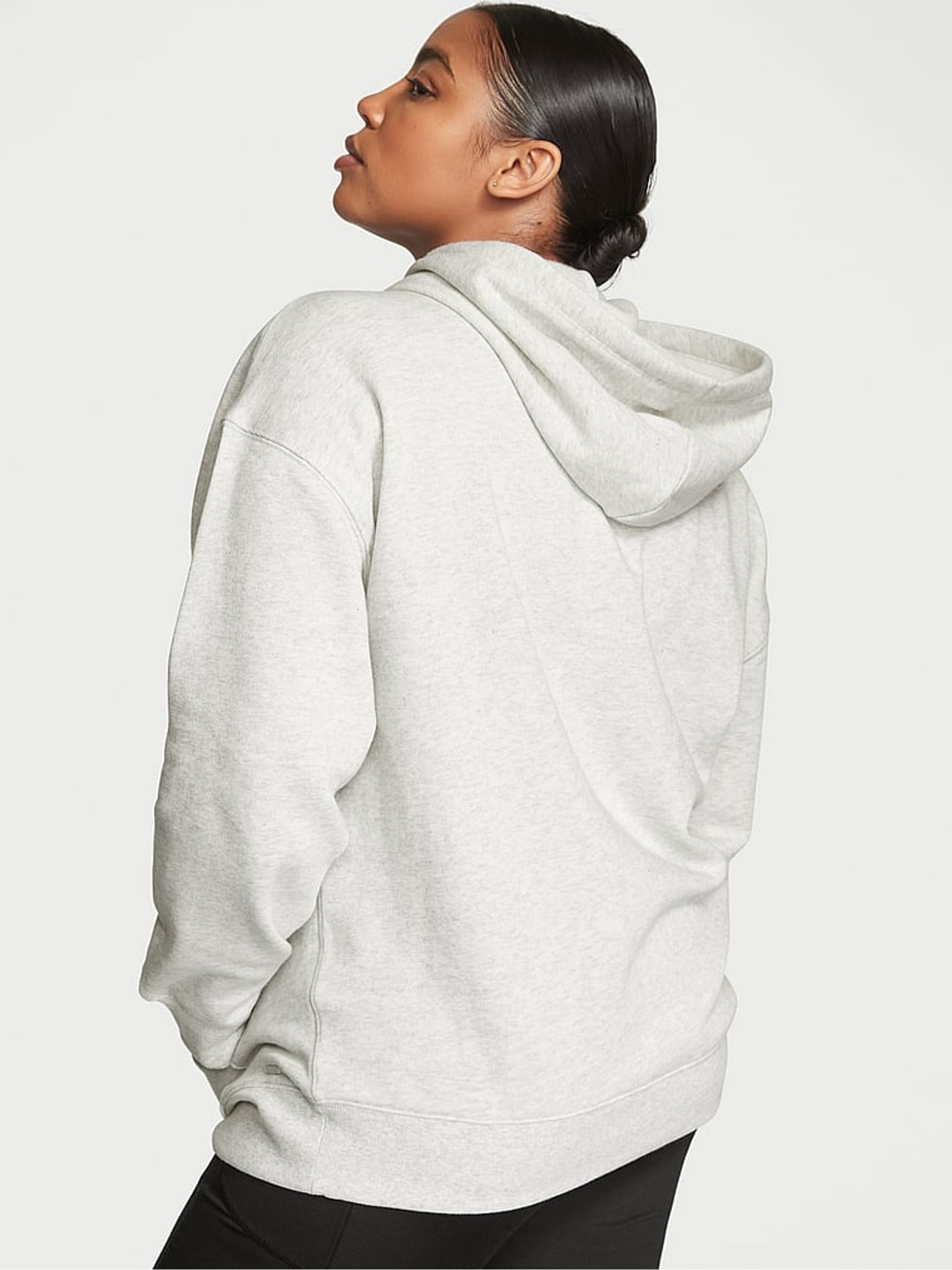 Snow Heather Grey Graphic Dahlia Hoodie - Image 2 of 3