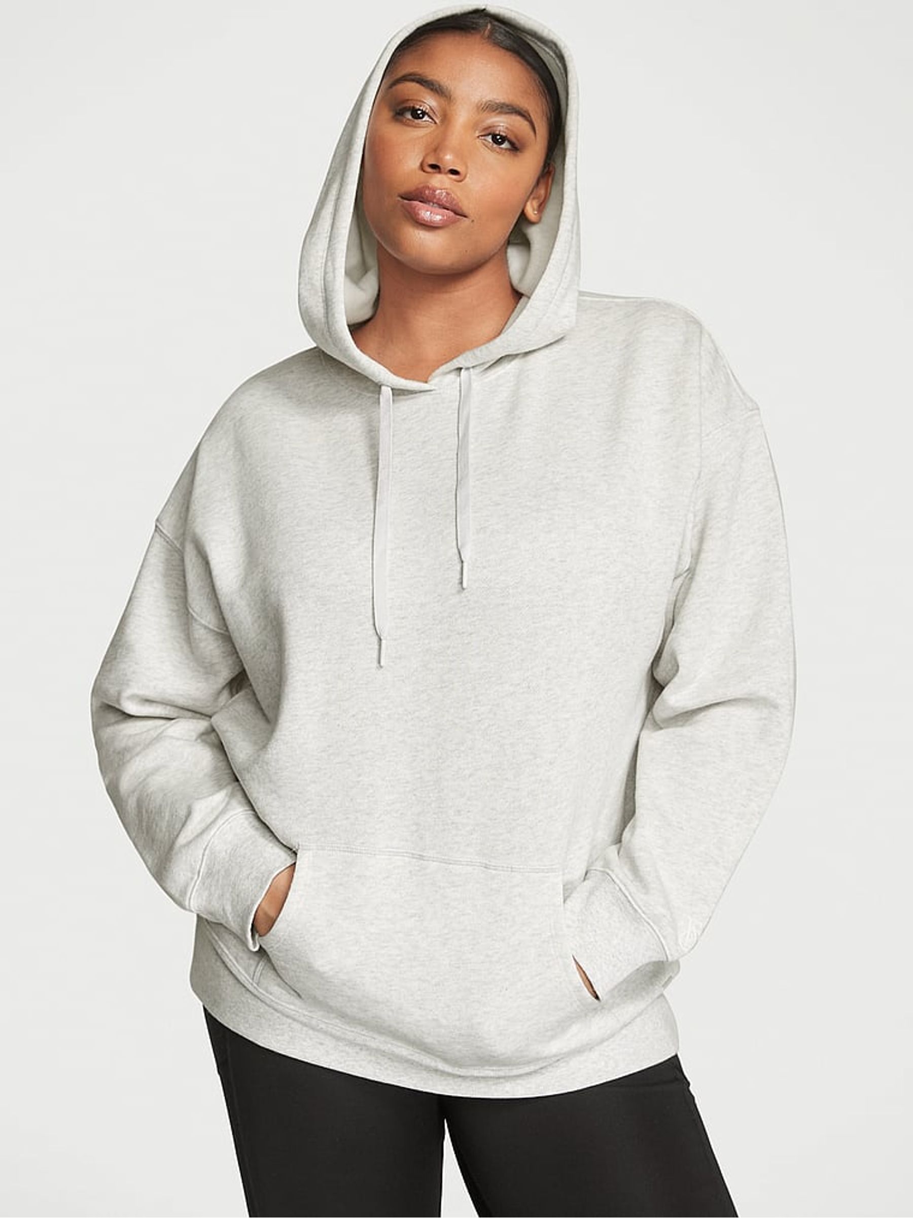 Snow Heather Grey Graphic Dahlia Hoodie - Image 3 of 3