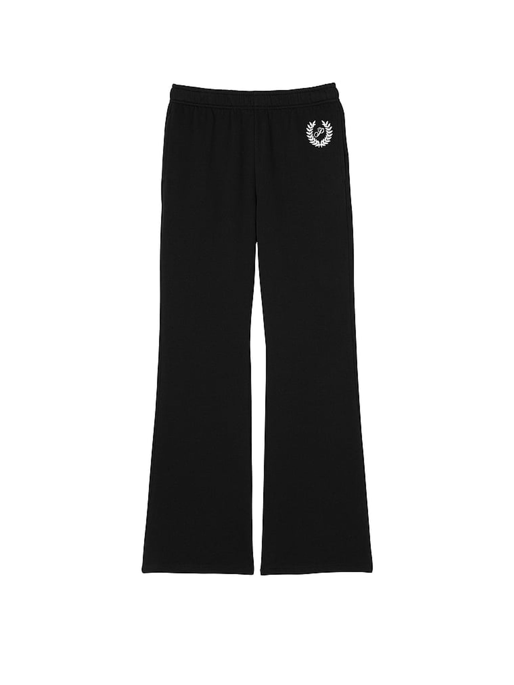 Pure Black Flared Joggers - Image 3 of 3