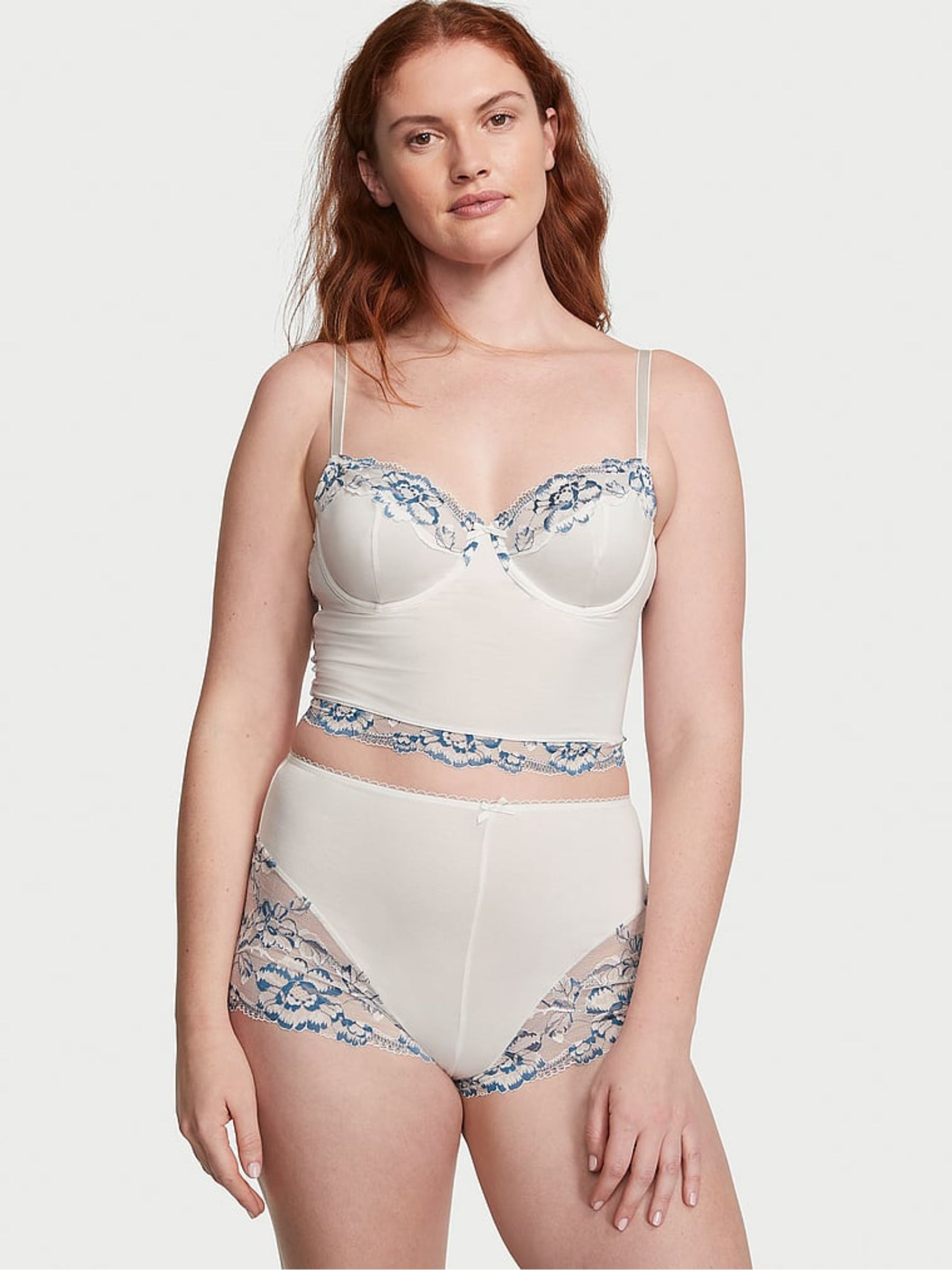 Coconut White Cupped Modal Cami and Knicker Set - Image 1 of 3