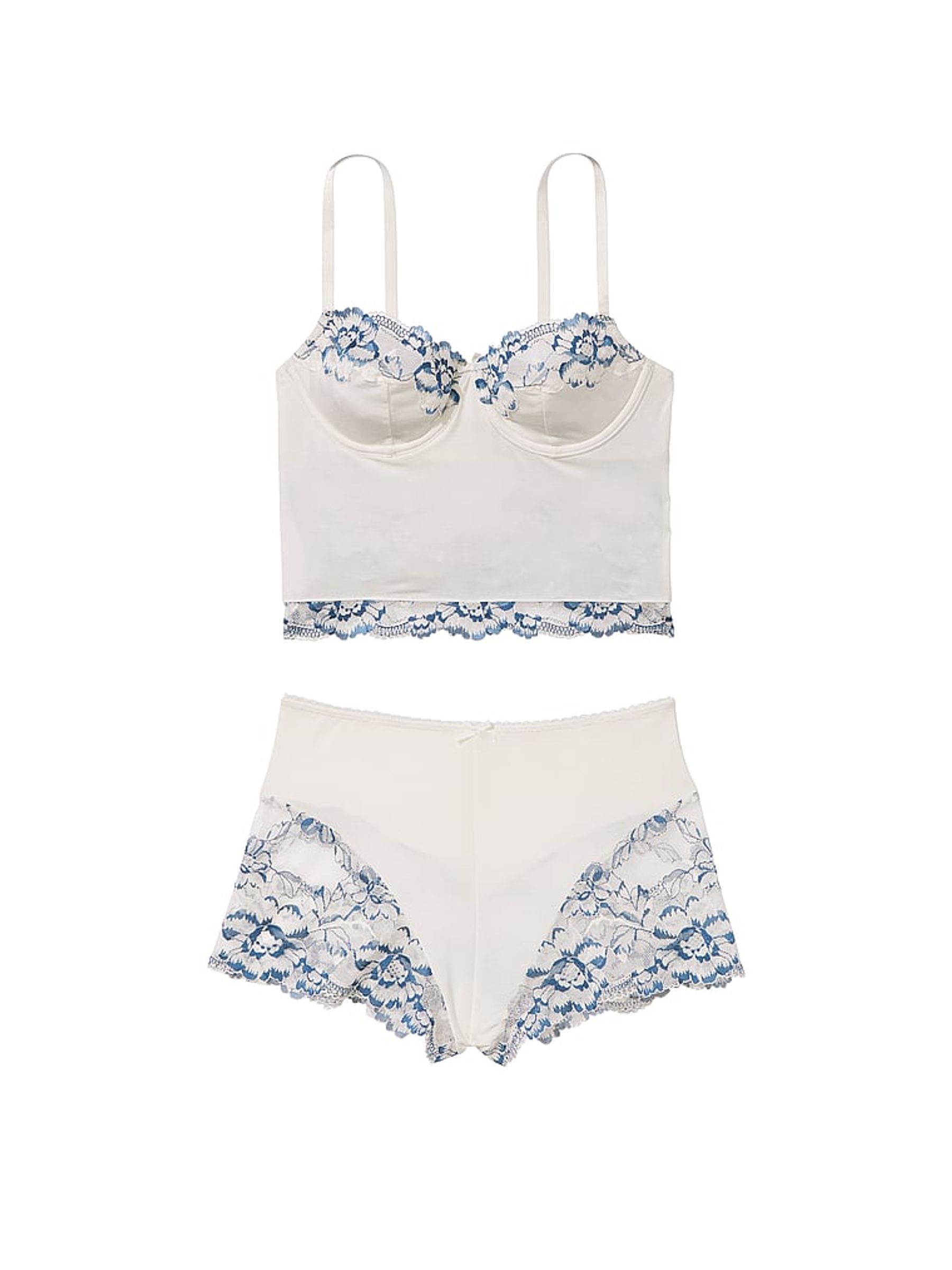 Coconut White Cupped Modal Cami and Knicker Set - Image 3 of 3