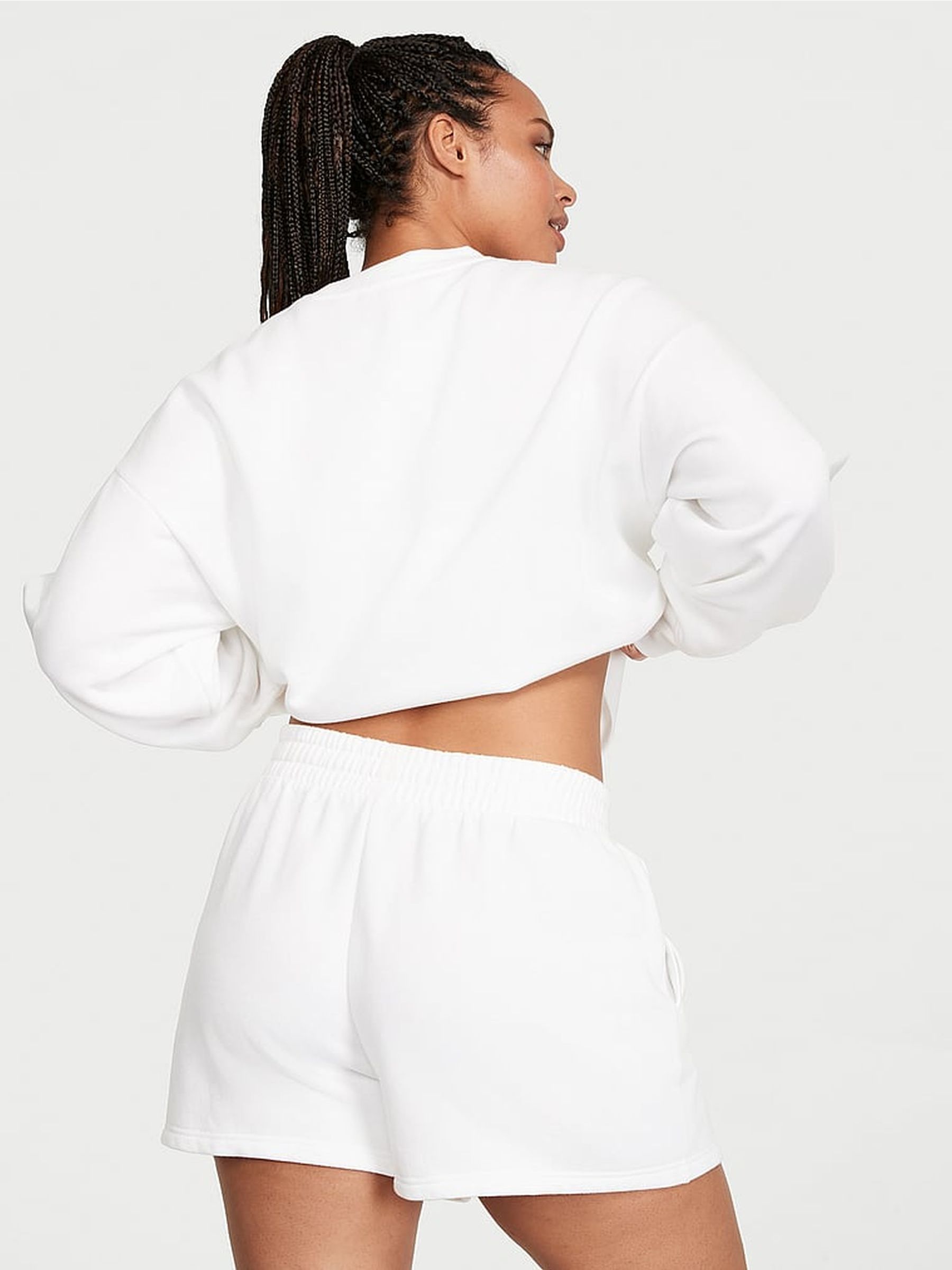 White Fleece Forever Short - Image 1 of 3