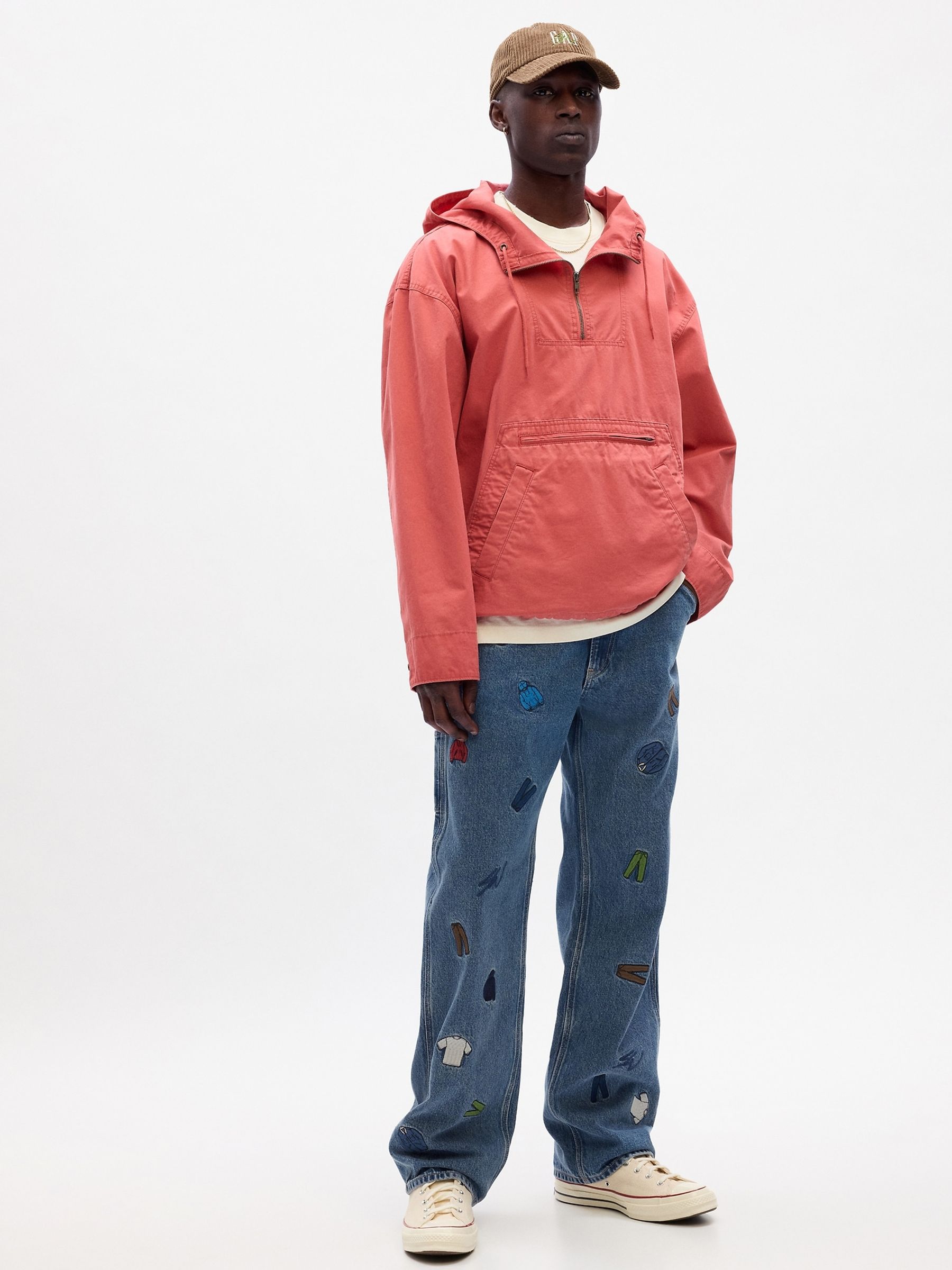 Blue Unisex Sean Wotherspoon Washwell Embroidered Denim Carpenter Jeans - Image 1 of 4