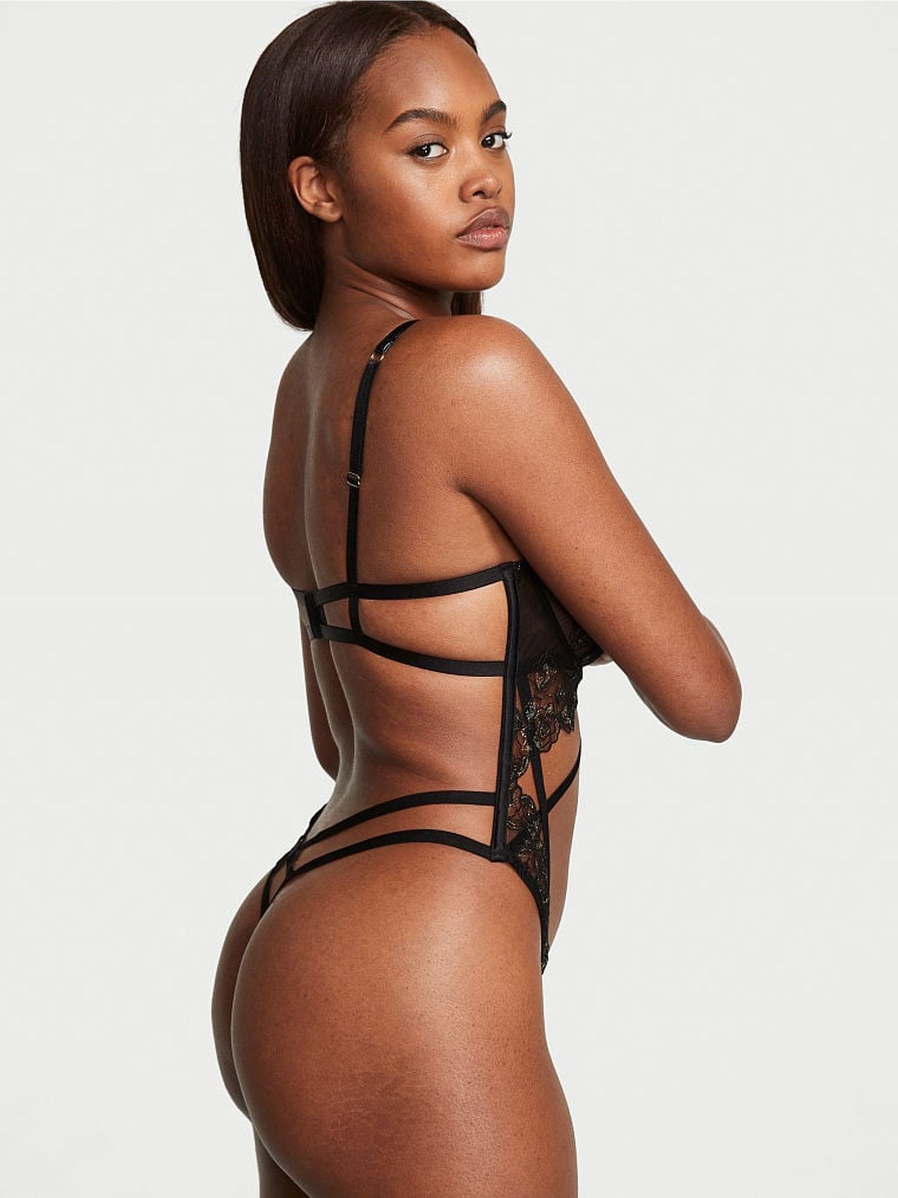 Black Lace Bodysuit - Image 1 of 3