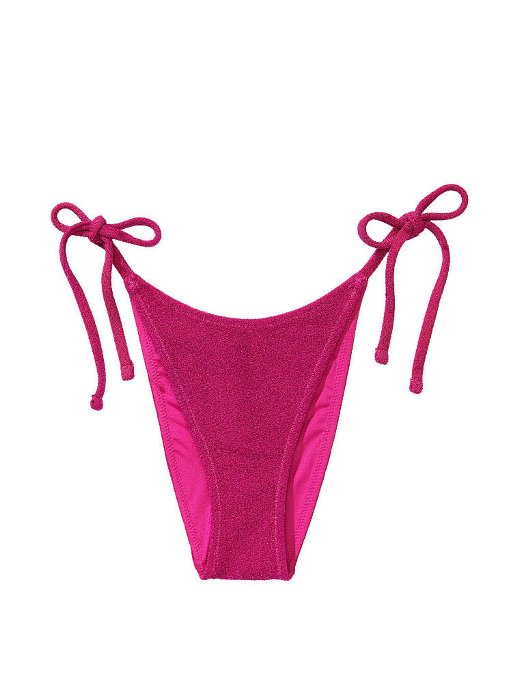 Forever Pink Brazilian Shimmer Swim Bikini Bottom - Image 3 of 4