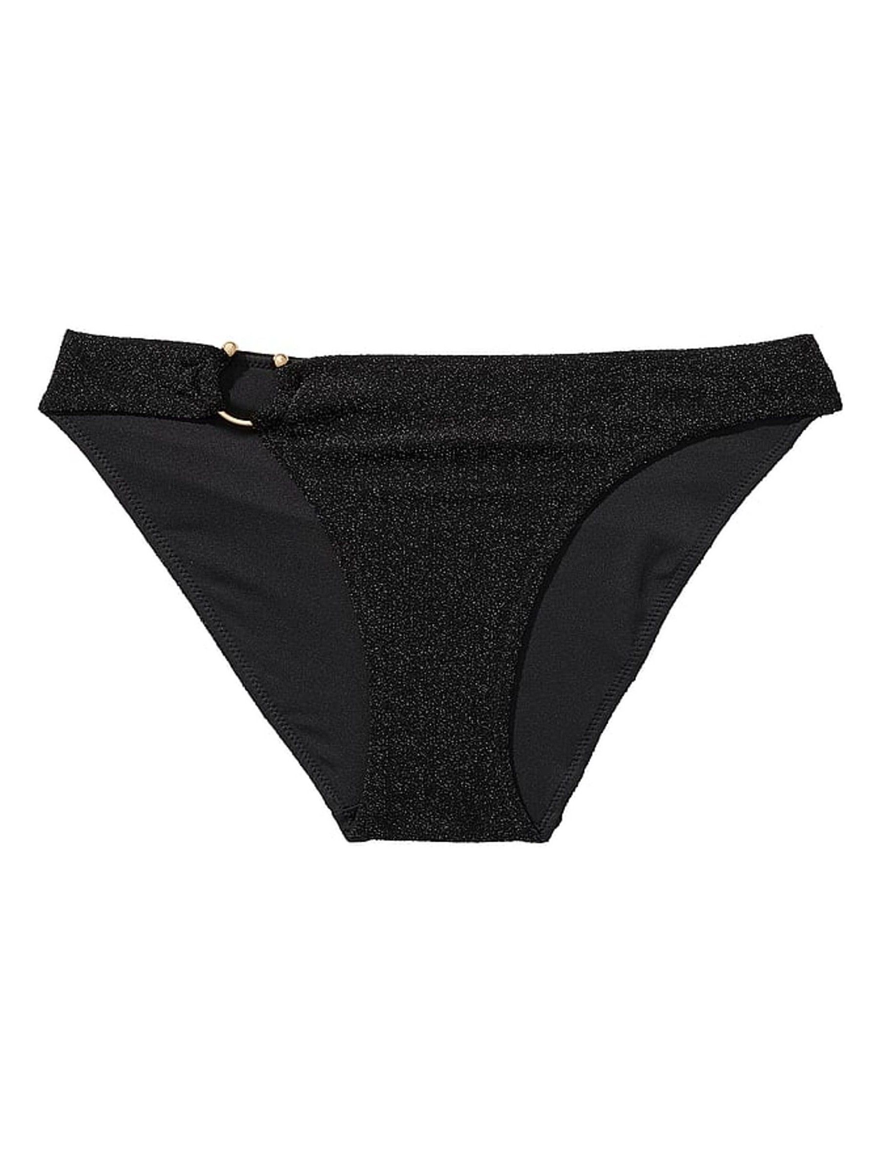 Nero Black Cheeky Shimmer Swim Bikini Bottom - Image 3 of 4