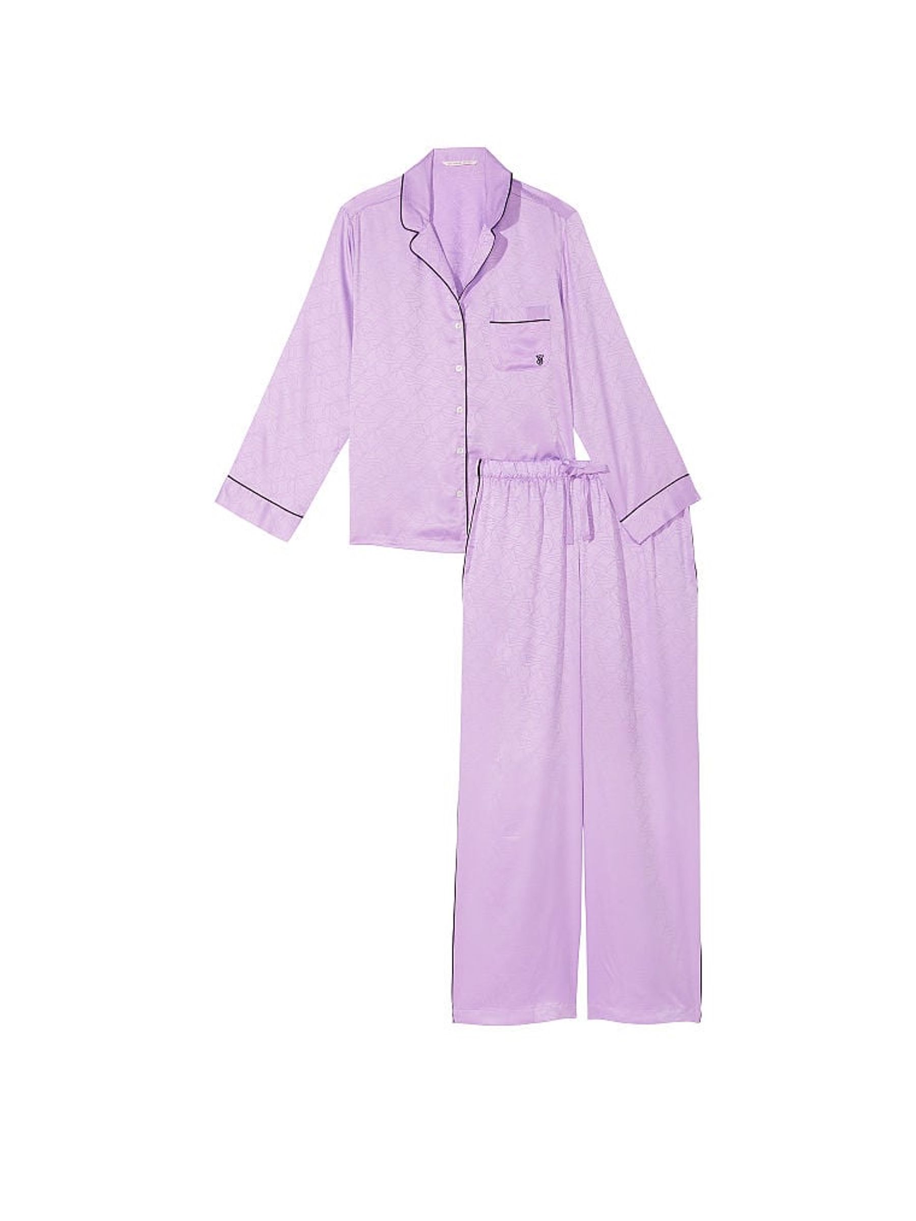 Unicorn Purple Satin Long Pyjamas - Image 3 of 4