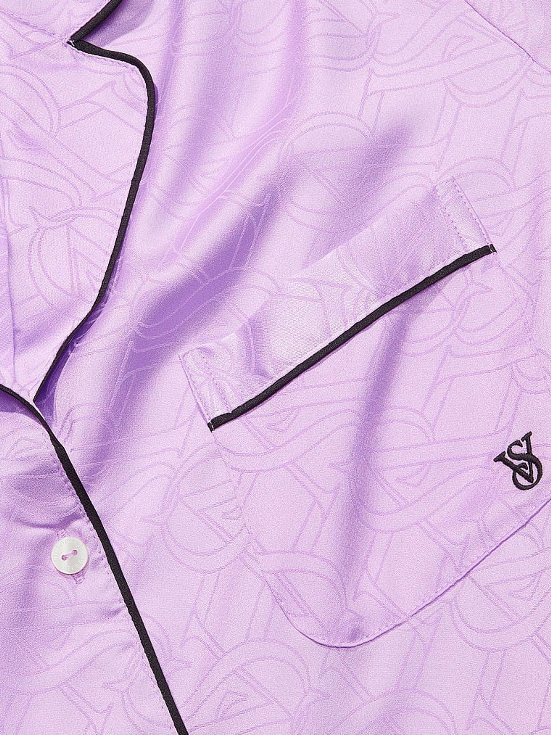 Unicorn Purple Satin Long Pyjamas - Image 4 of 4