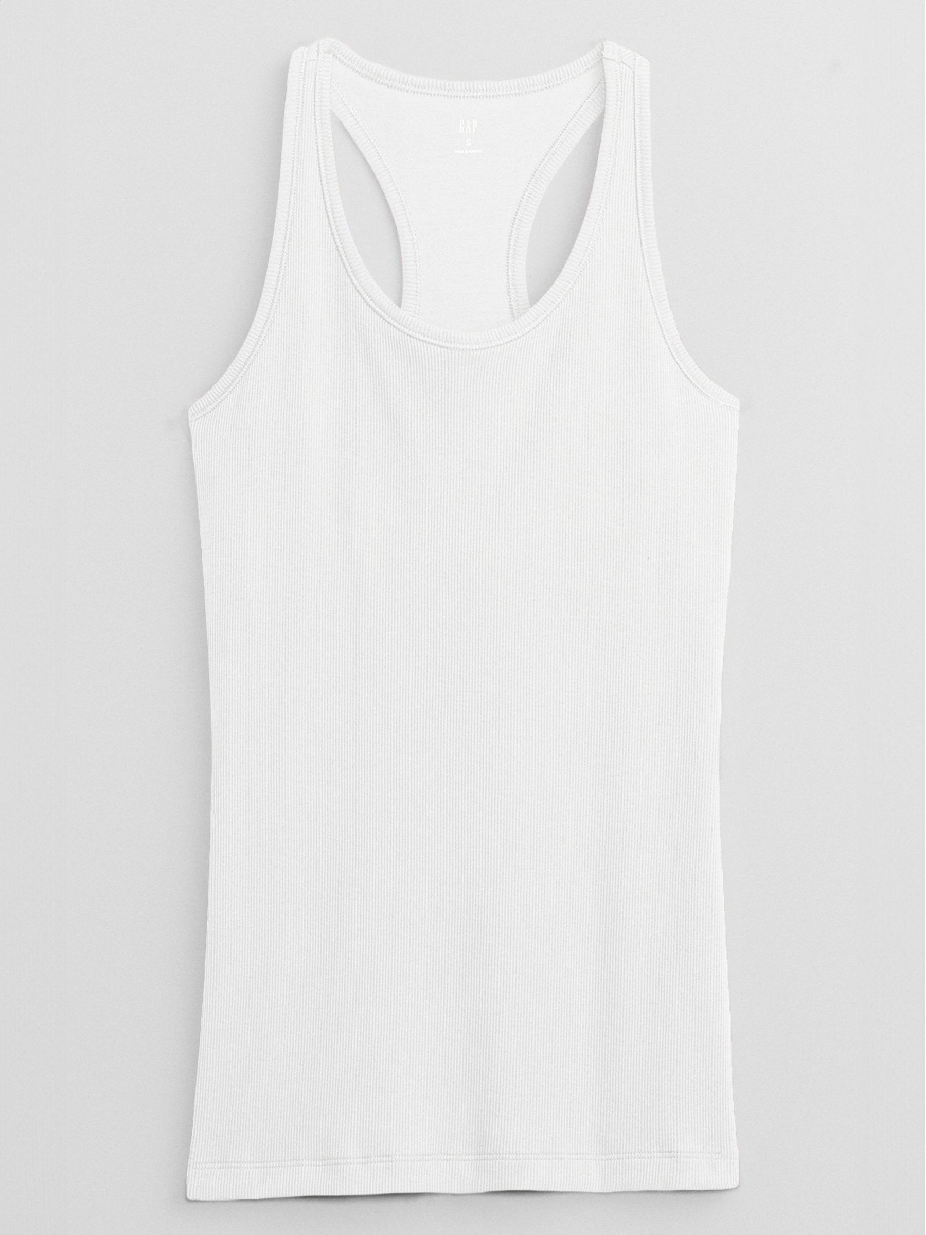 White Ribbed Support Vest - Image 3 of 4