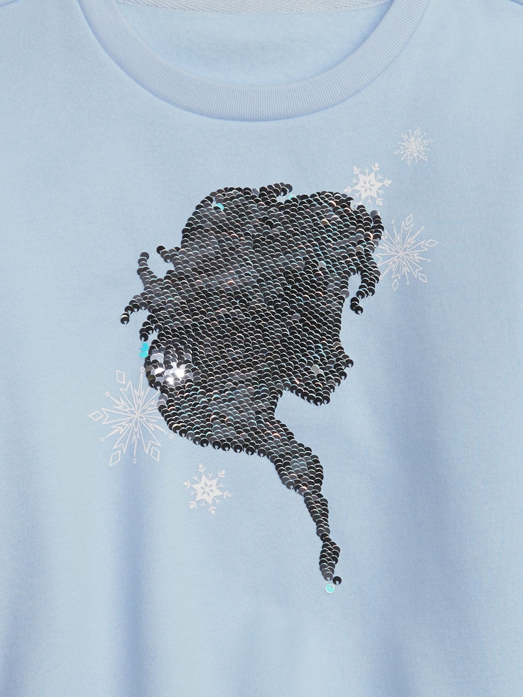 Blue Disney Reversible Sequin Graphic Crew Neck Sweatshirt (4-13yrs) - Image 3 of 3