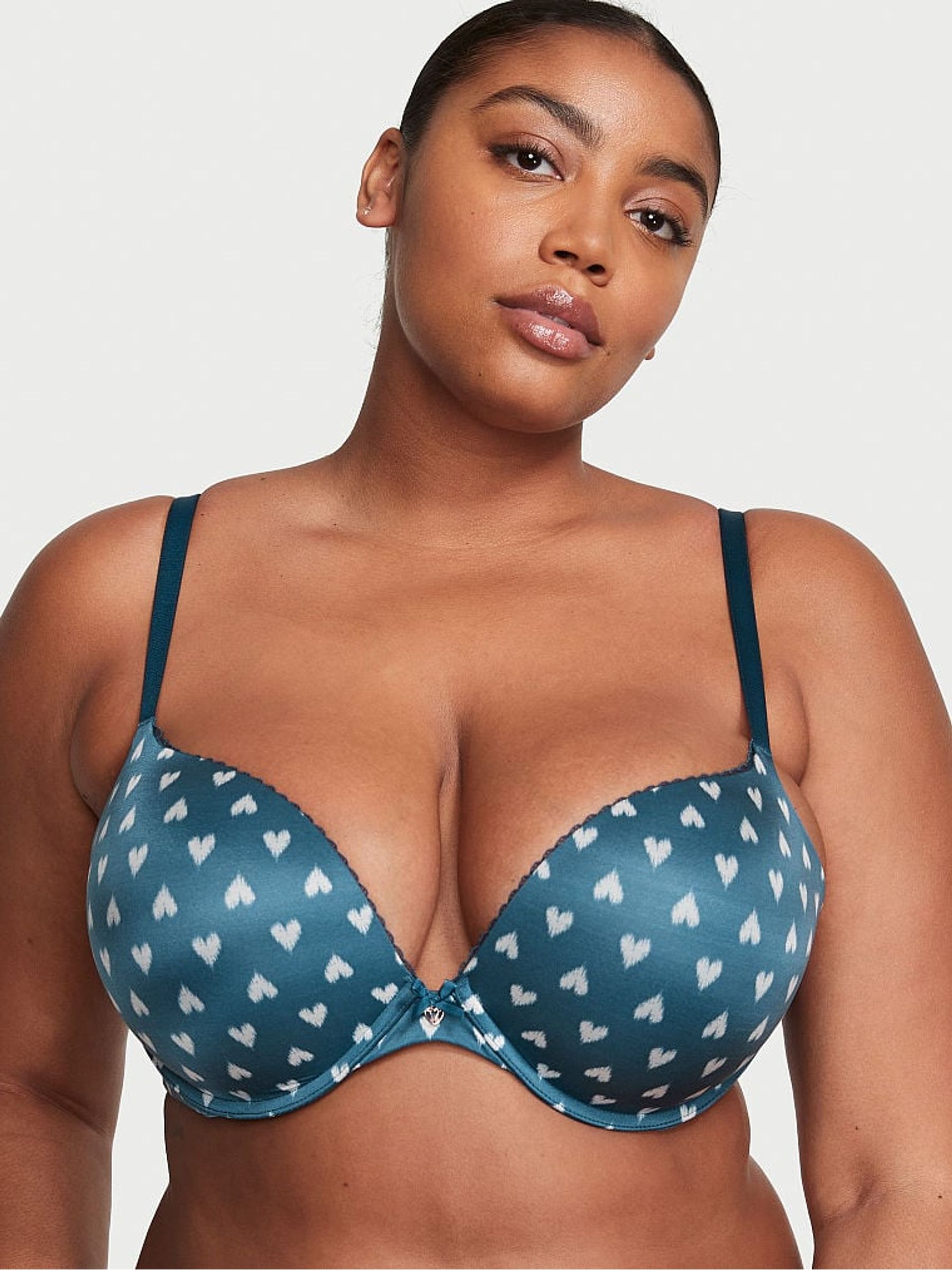 Navy Blue Push Up Bra - Image 1 of 3