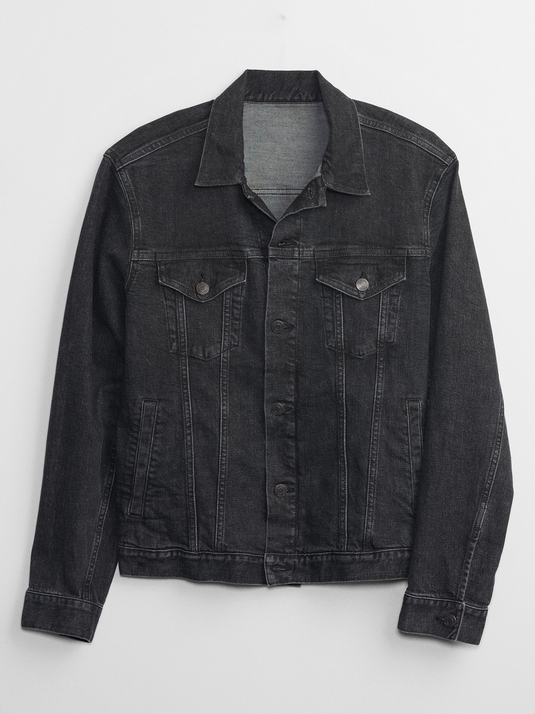 Black Icon Denim Jacket - Image 3 of 4